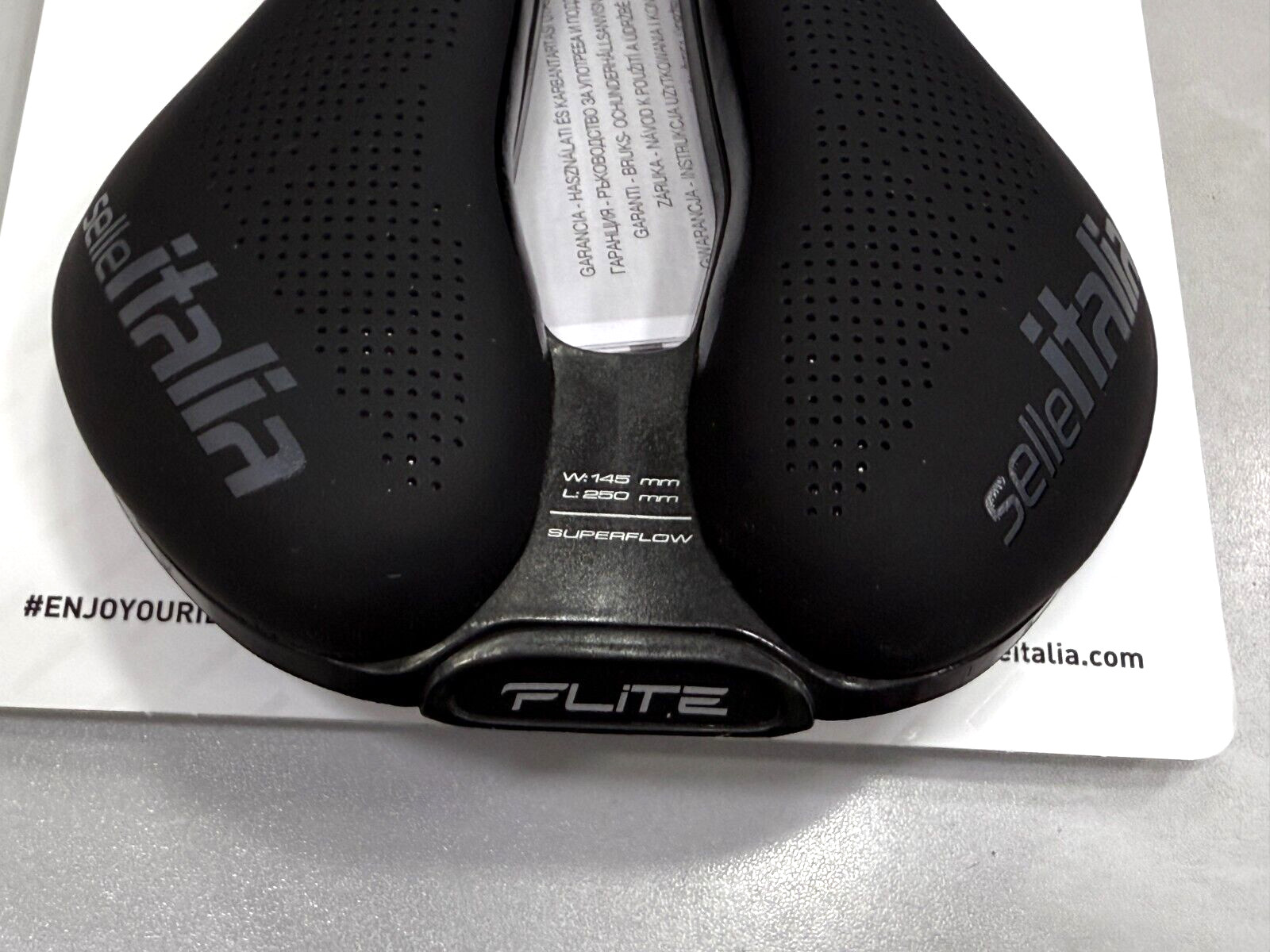 Selle Italia Flite Boost Gravel Ti316 Superflow L3(145x250mm) Saddle Black
