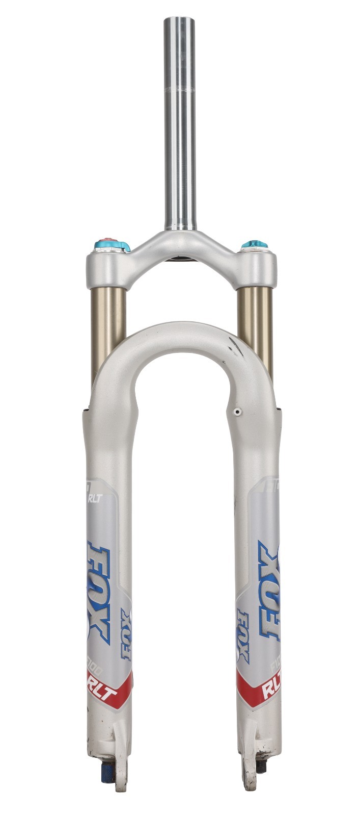 Fox Factory F100 RLT Disc Mountain Bike Fork 26″ 100mm w/ Lockout 32 SILVER QR