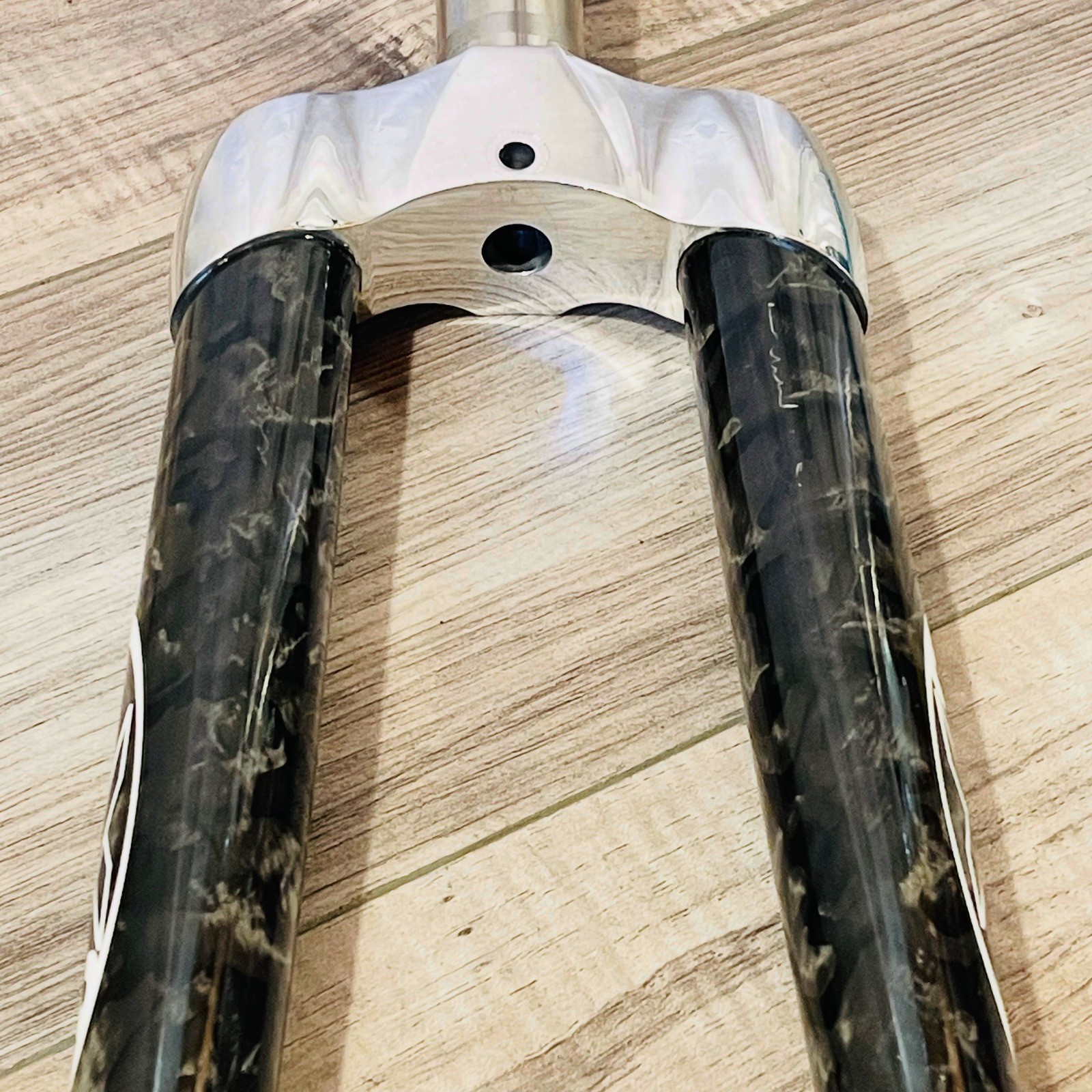Wound Up X2 700C Carbon Tandem Fork 1 1/8 Threadless 210 Steerer Wide Crown