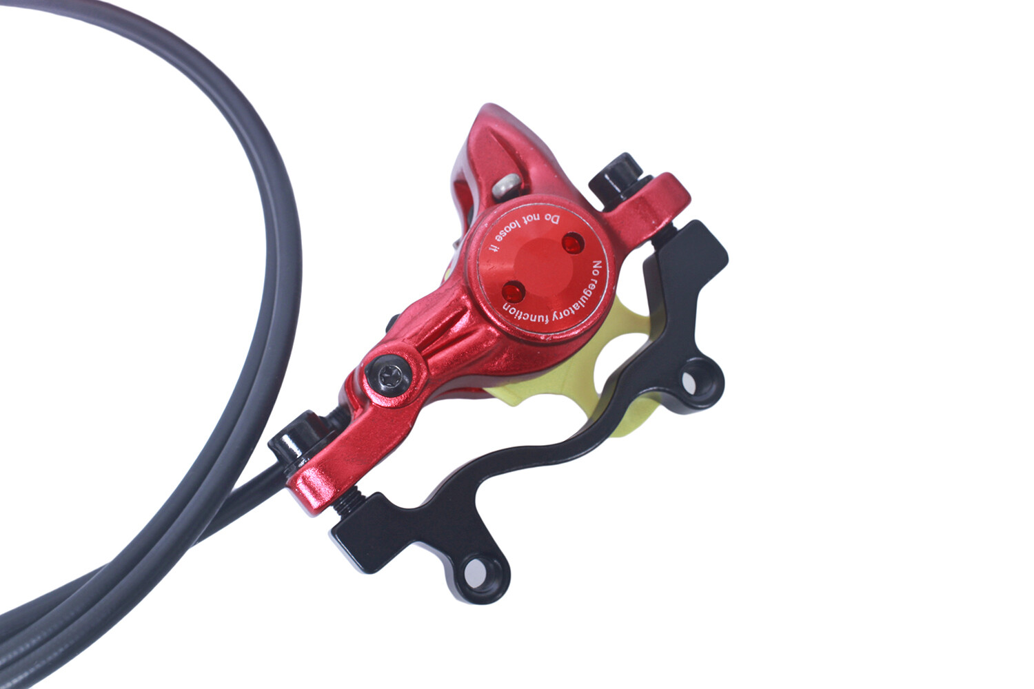 Zoom HB875 Mountain eBike Biking Hydraulic Disc Rotor Brake Set Red Color