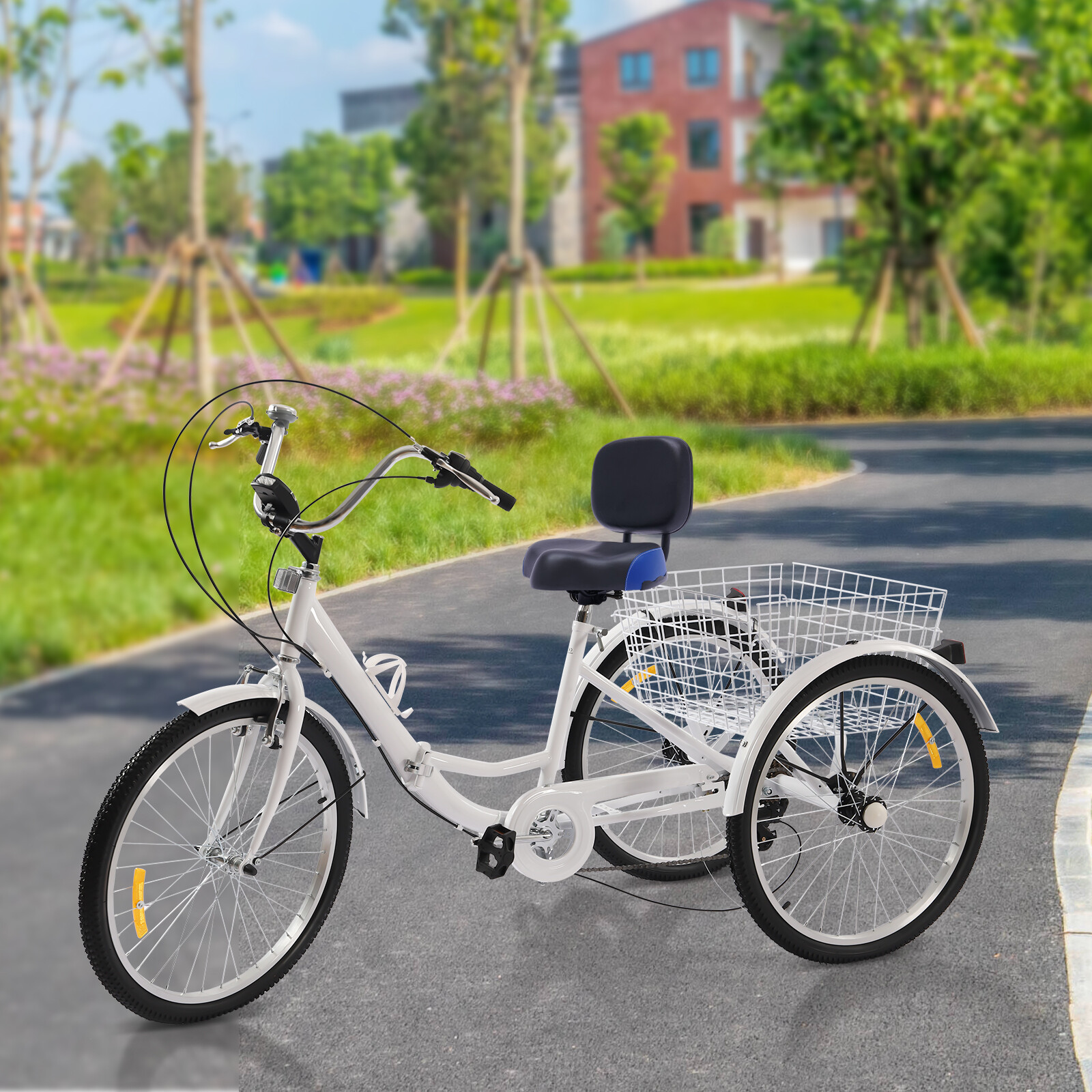 Bike Seats for Wide Adult Tricycle Women Backrest Saddle Bik Seat w/Backrest new