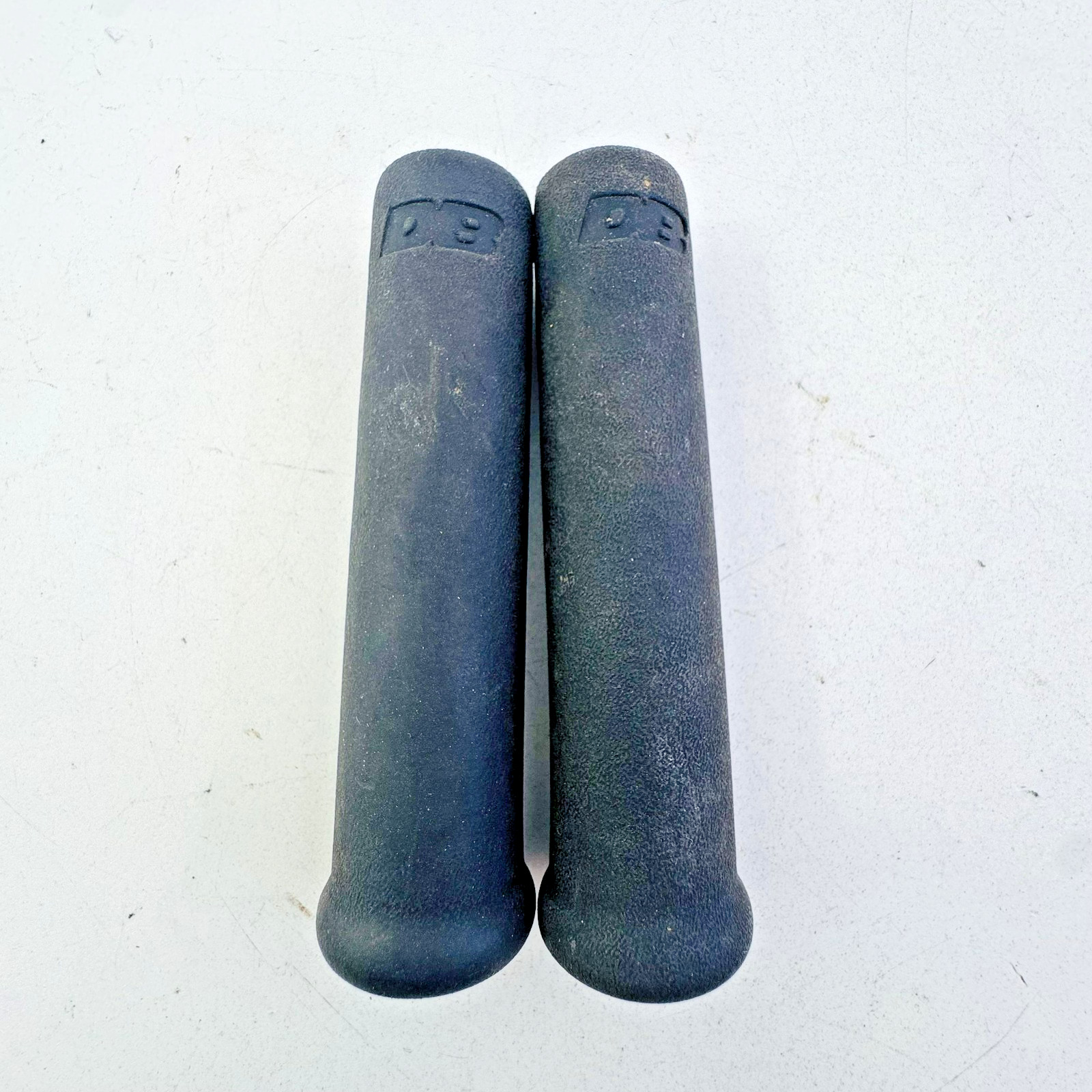 Vintage DB Bicycle Handlebar Grips Pair Black Foam Slip-On Bike Universal A96