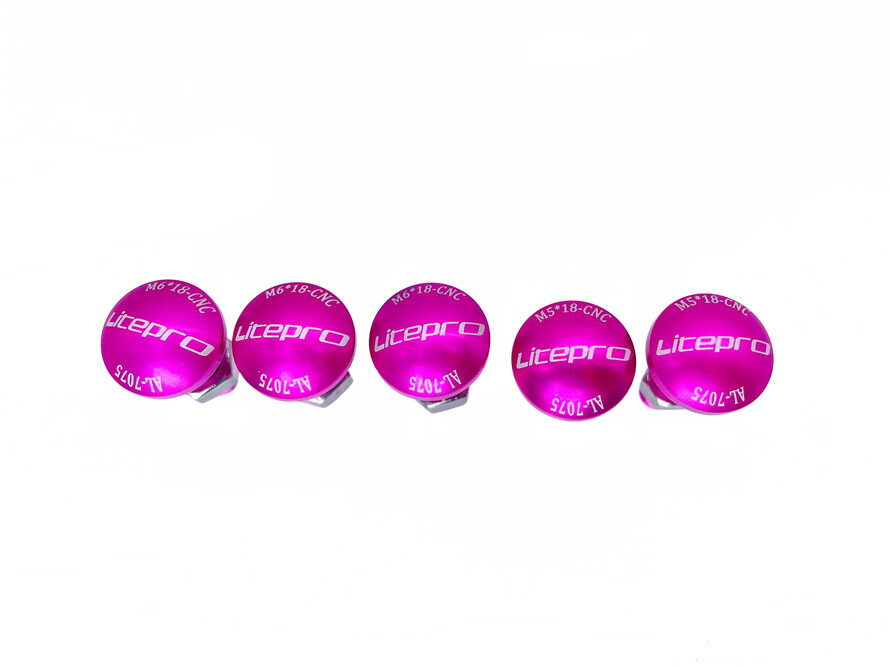 Litepro alloy front / rear wheel / cable secure locking bolts for Birdy 2 3 P40