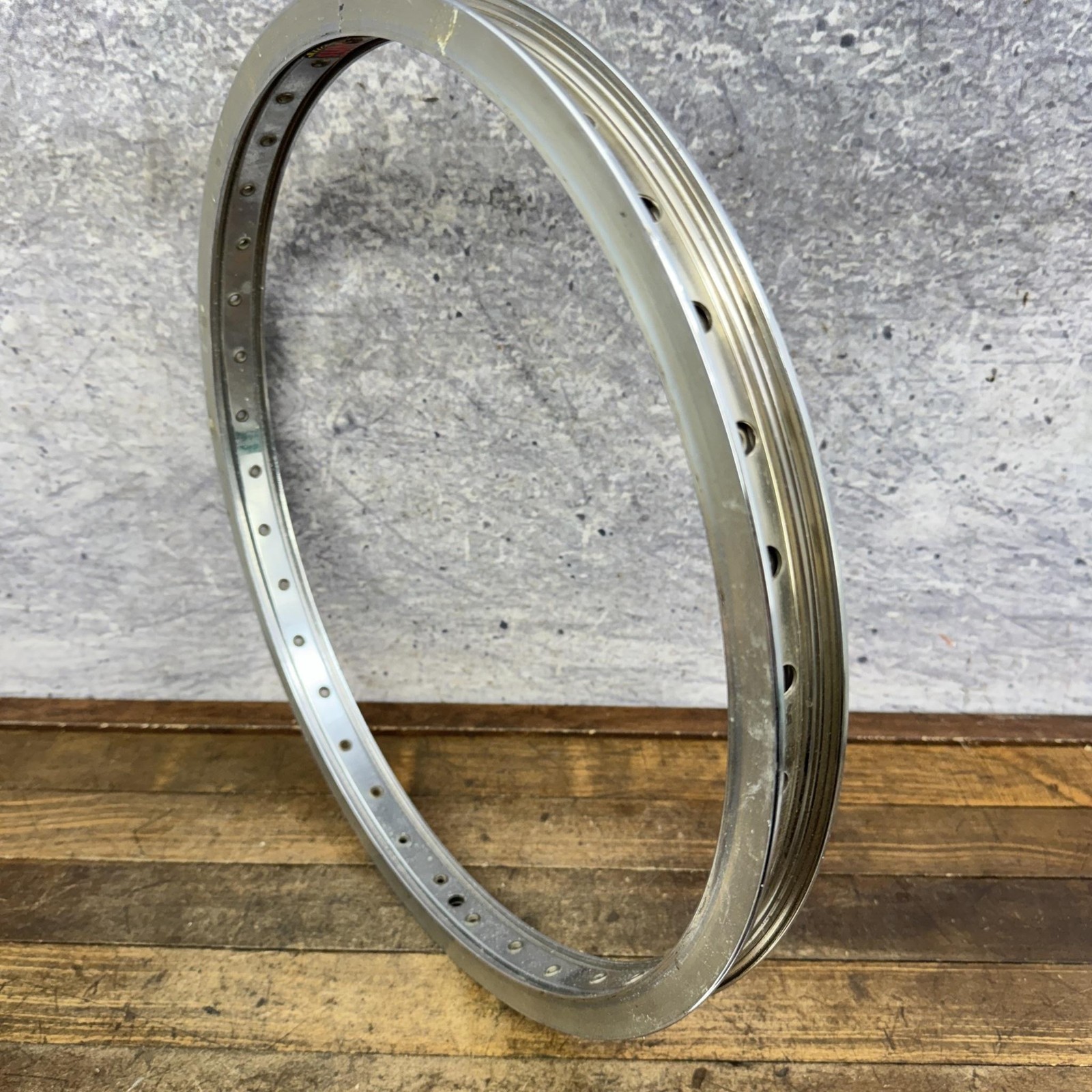 Vintage Sun Rims BFR Big Fat Rim 48H 20in BMX Silver Double Wall USA Bike 48