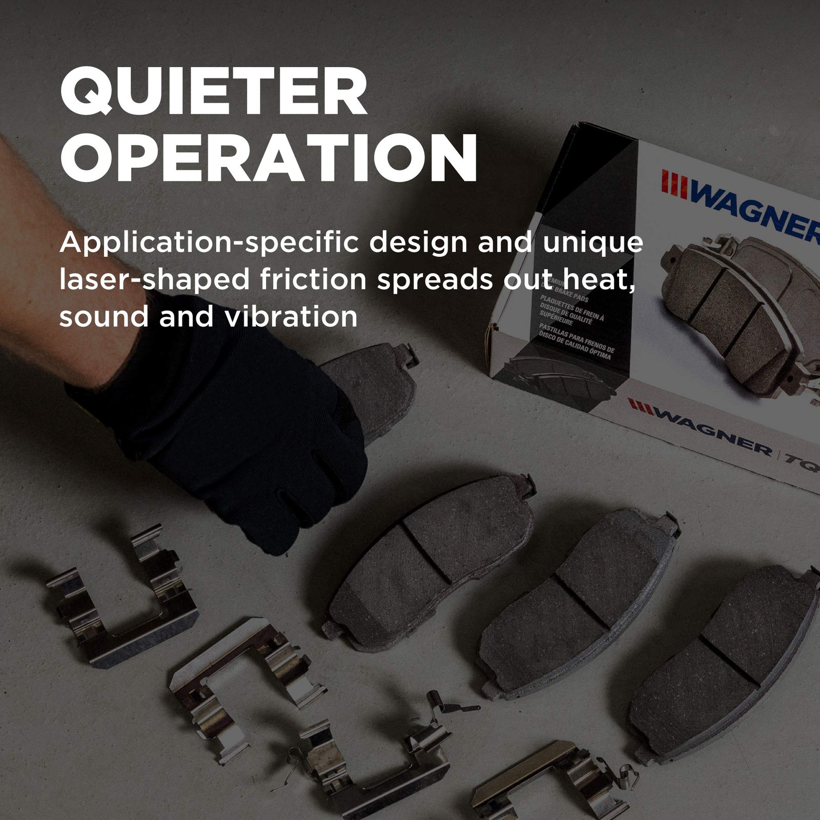 Wagner Brake Thermoquiet Qc1402 Ceramic Disc Brake Pad Set
