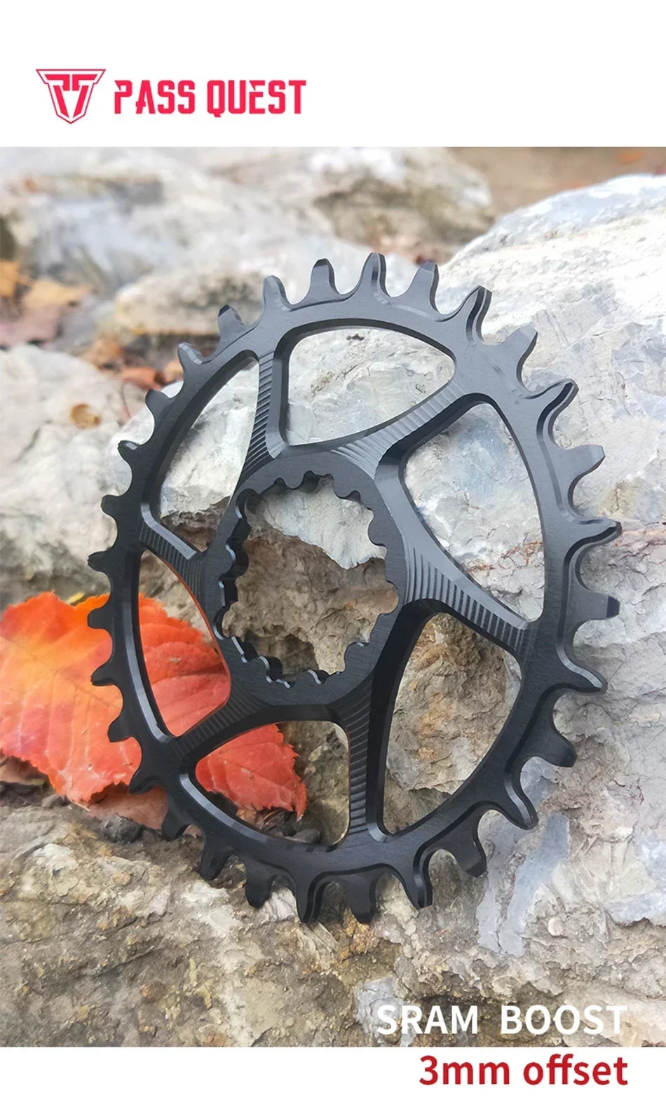 3mm Offset for Crankset Mountain Bicycle Narrow Wide Chainring 28-38T Chainwheel