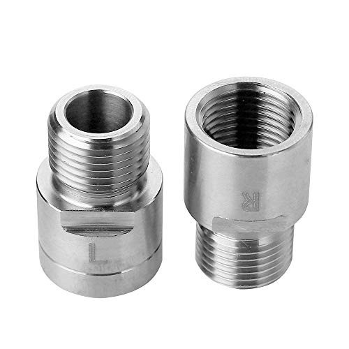 Bike Pedal Extenders 20mm Chrome-Molybdenum Steel 9/16 Threaded for SPD MTB BMX