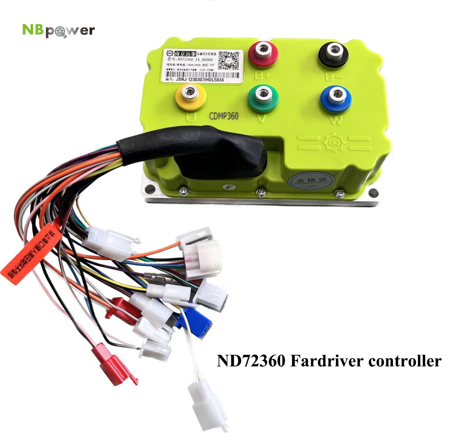 QS120 60H 2000W mid drive motor with gear box(1:2.35 radio)+ND72360 Controller.