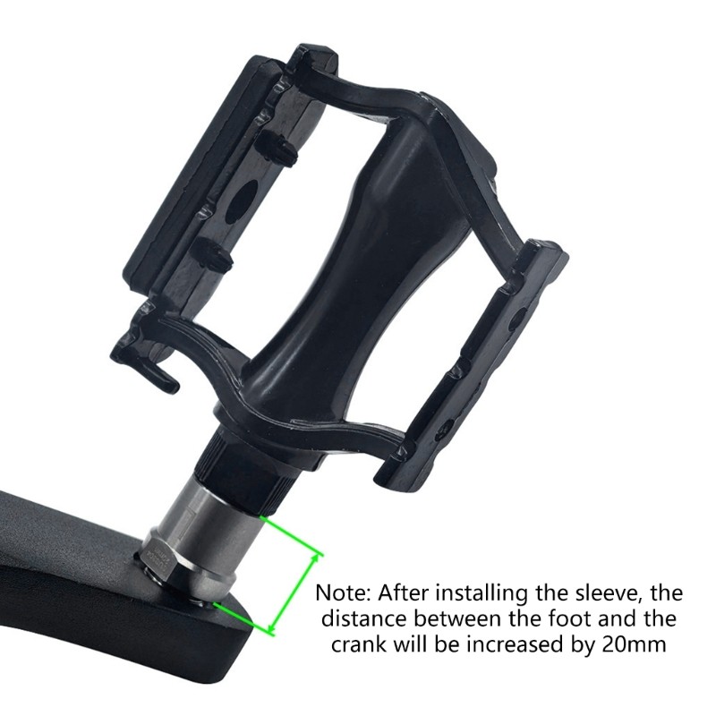 1Pair Bike Pedals Extenders Bicycles Pedals Extension Bolts Spacers 20mm/ 0.79in