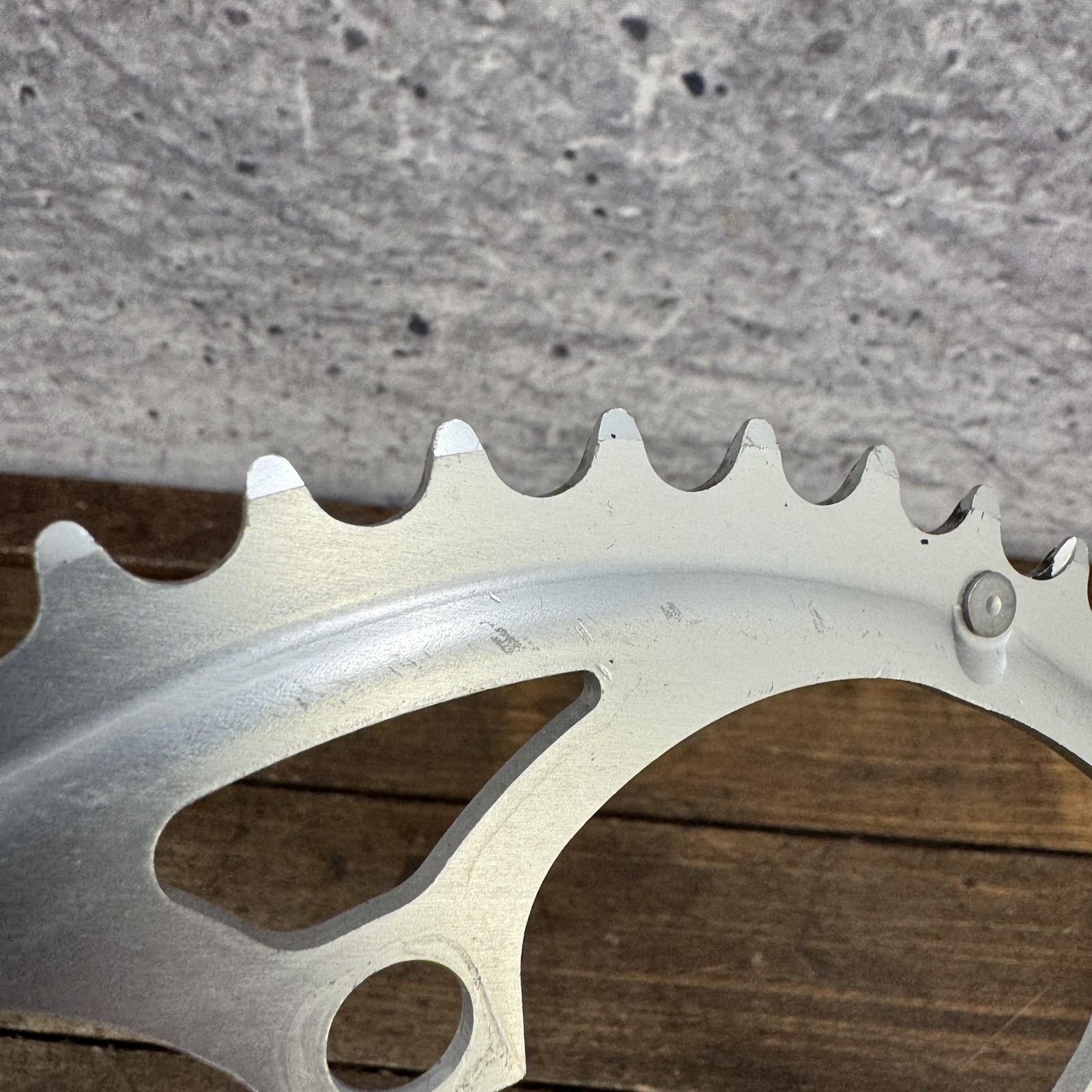 Vintage Campagnolo 52T Chainring 135 BCD 5-Arm Silver Road Bike Italy 52 Tooth