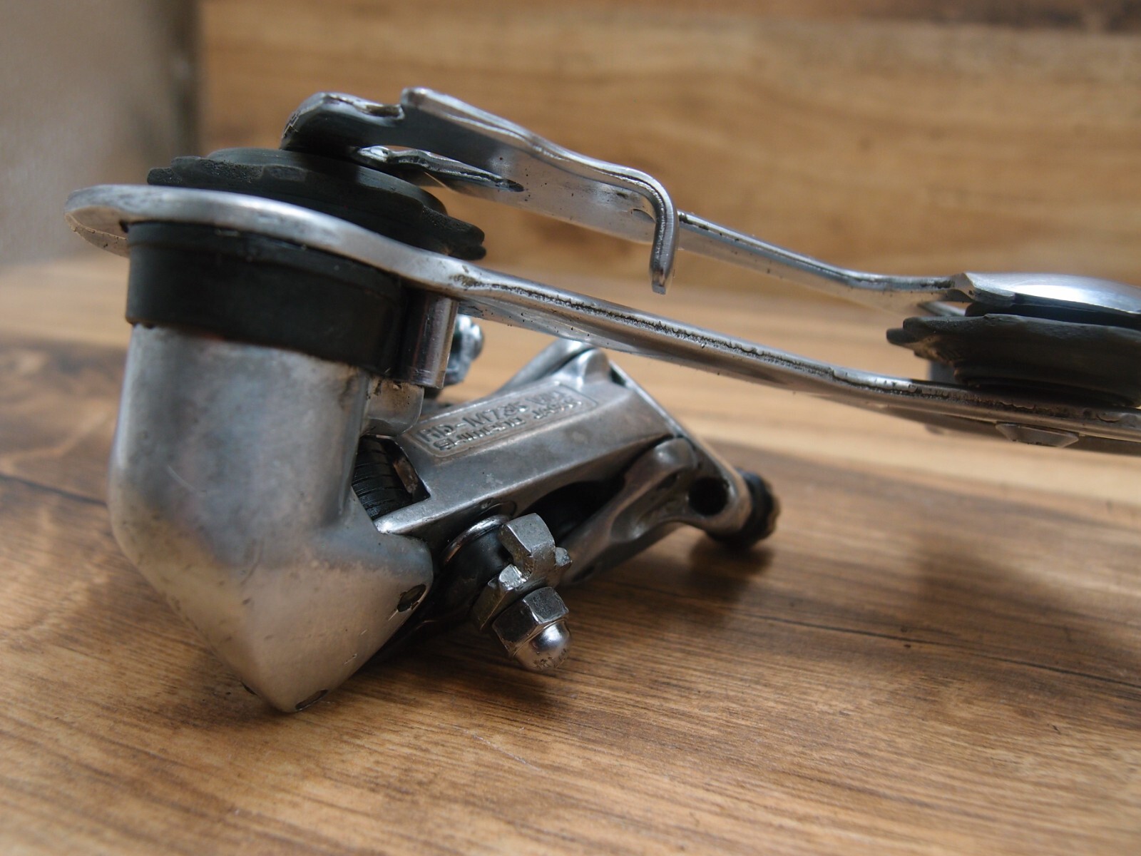 1989 rear derailleur Shimano Deore XT RD-M735 VIA Japan long cage 7 sp
