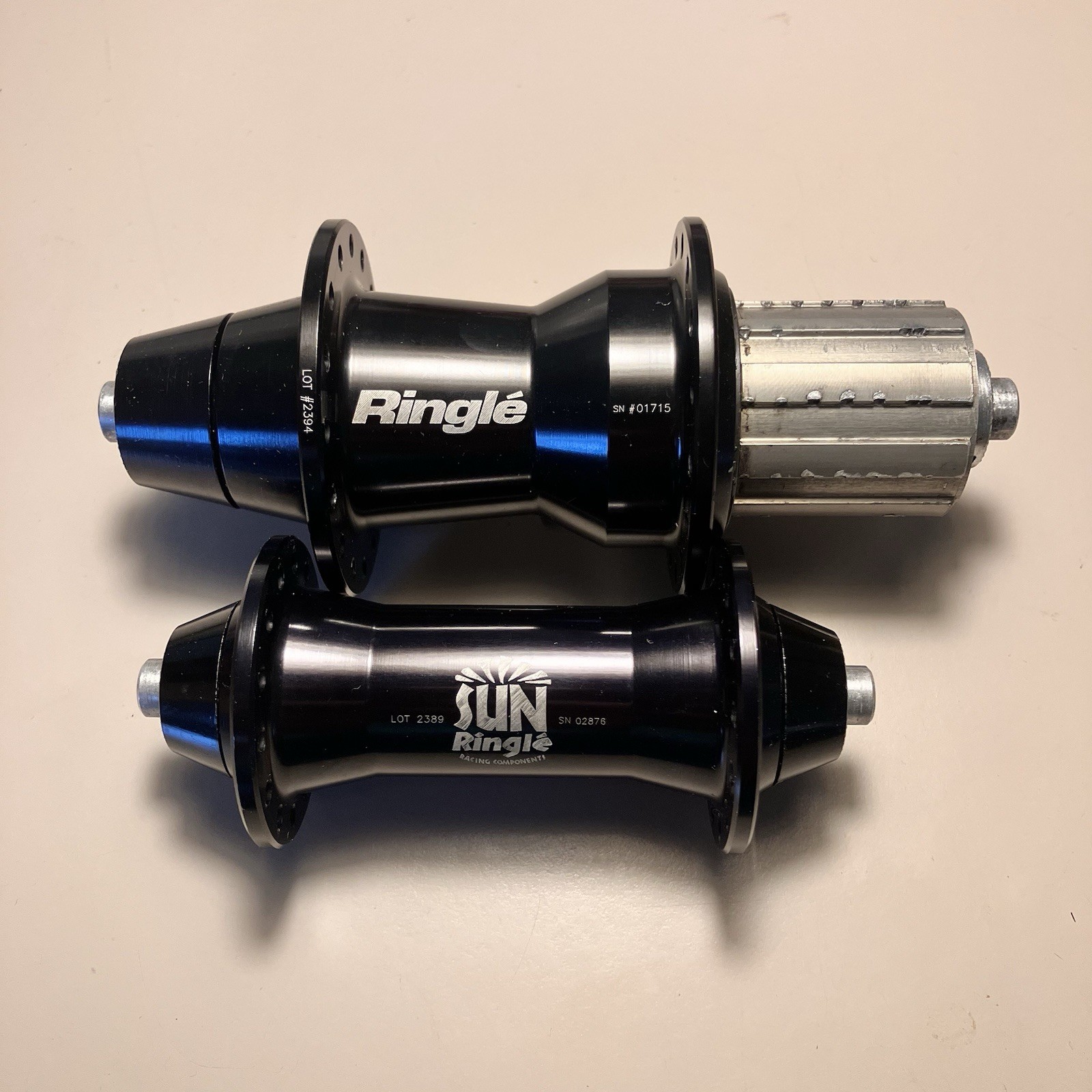 Vintage Sun Ringle MTB Hubset 28h/32h Alloy Freehub Body W/original pamphlet!