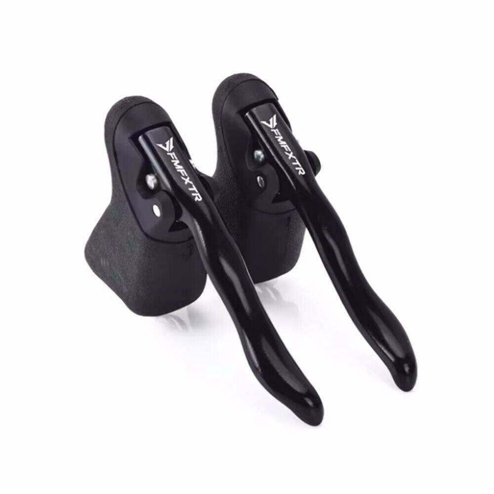 Road Bike Brake Lever Drop Bar Lever TT Bar End Short-Pull Levers Black