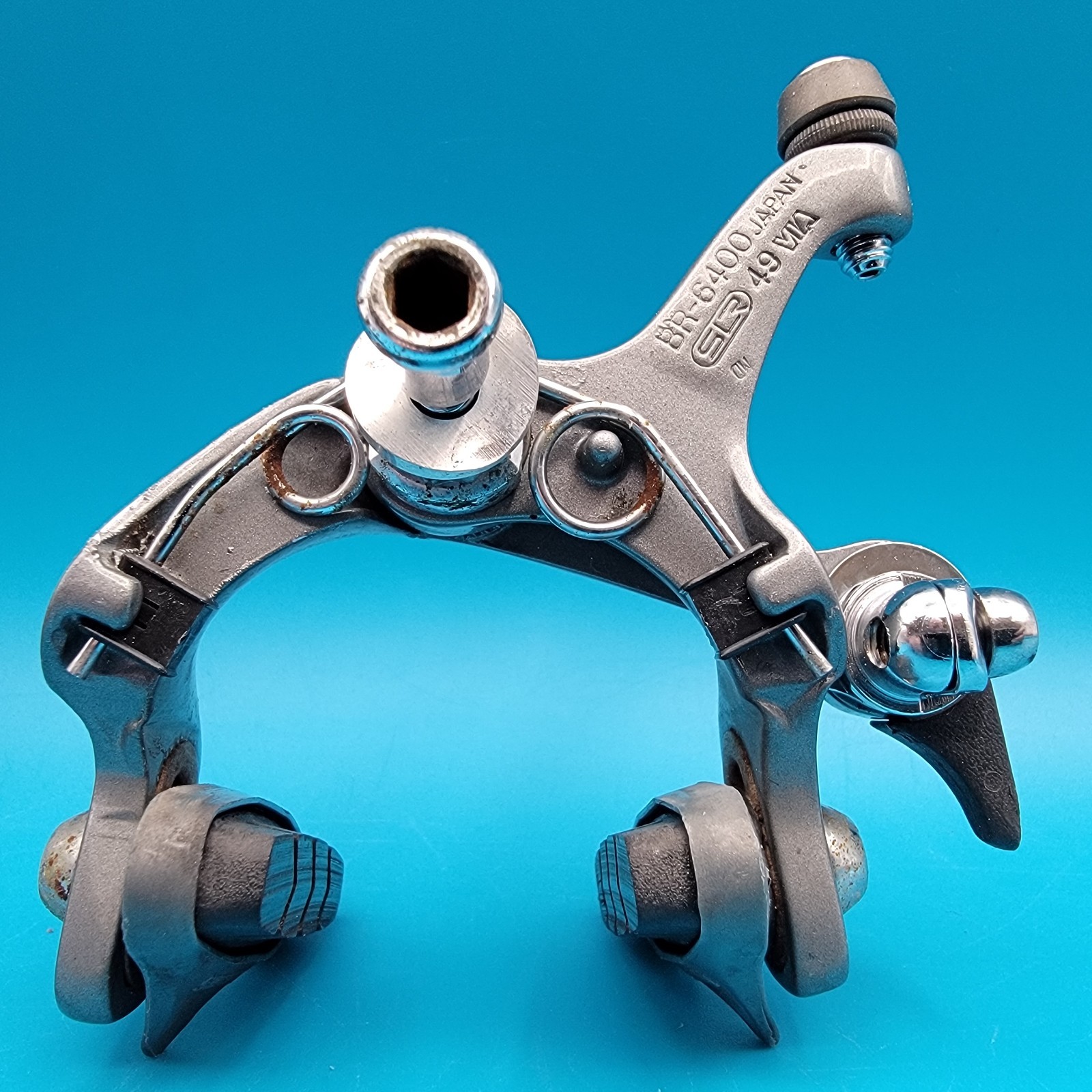 Shimano 600 Tricolor BR-6400 Gray Short-Reach Side-Pull Brake Calipers e18