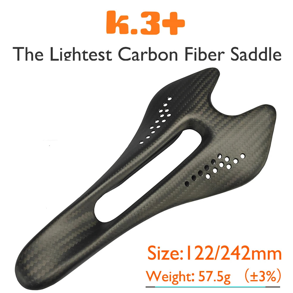 Full Carbon Fiber Bicycle Saddle 132×242/122x242mm for Road/mountain Bike