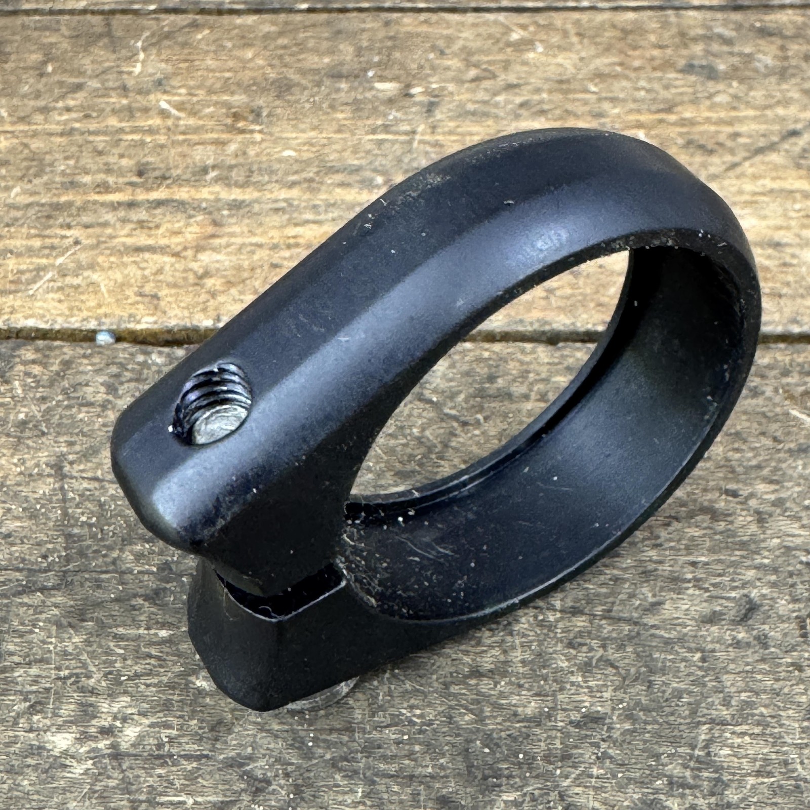 DKG Seatpost Clamp 35.0 Mm Black Alloy Bolt-On MTB Road Bike Collar Garoutte