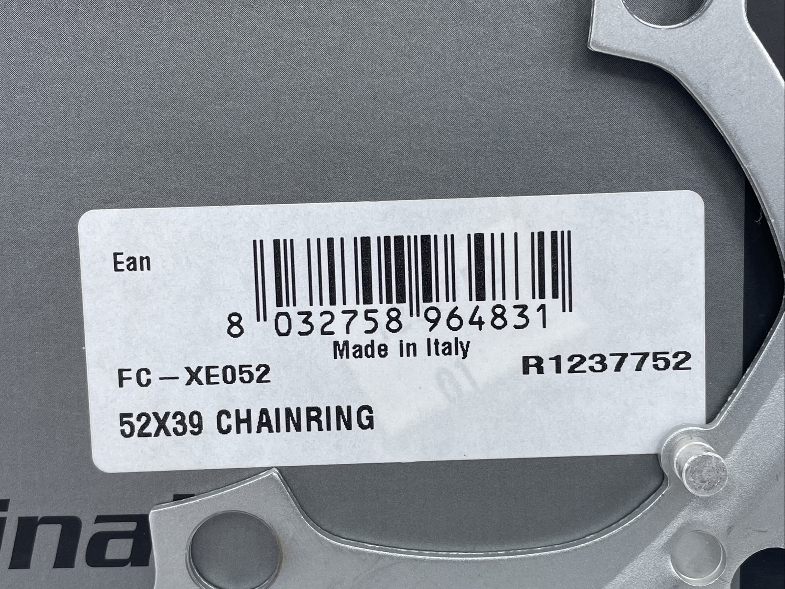 CAMPAGNOLO 135mm BCD 52-tooth Large Steel Chainring Classic Silver NEW IN BOX