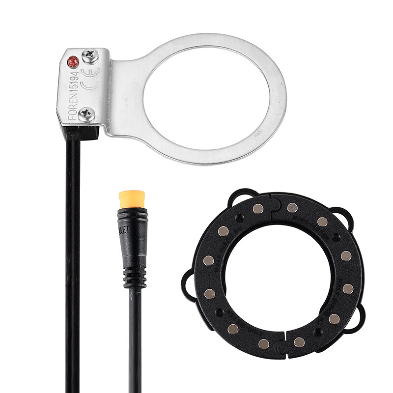 Speed Sensor Electric Bicycle Pedal PAS 12 Magnets E-bike System Assist Black