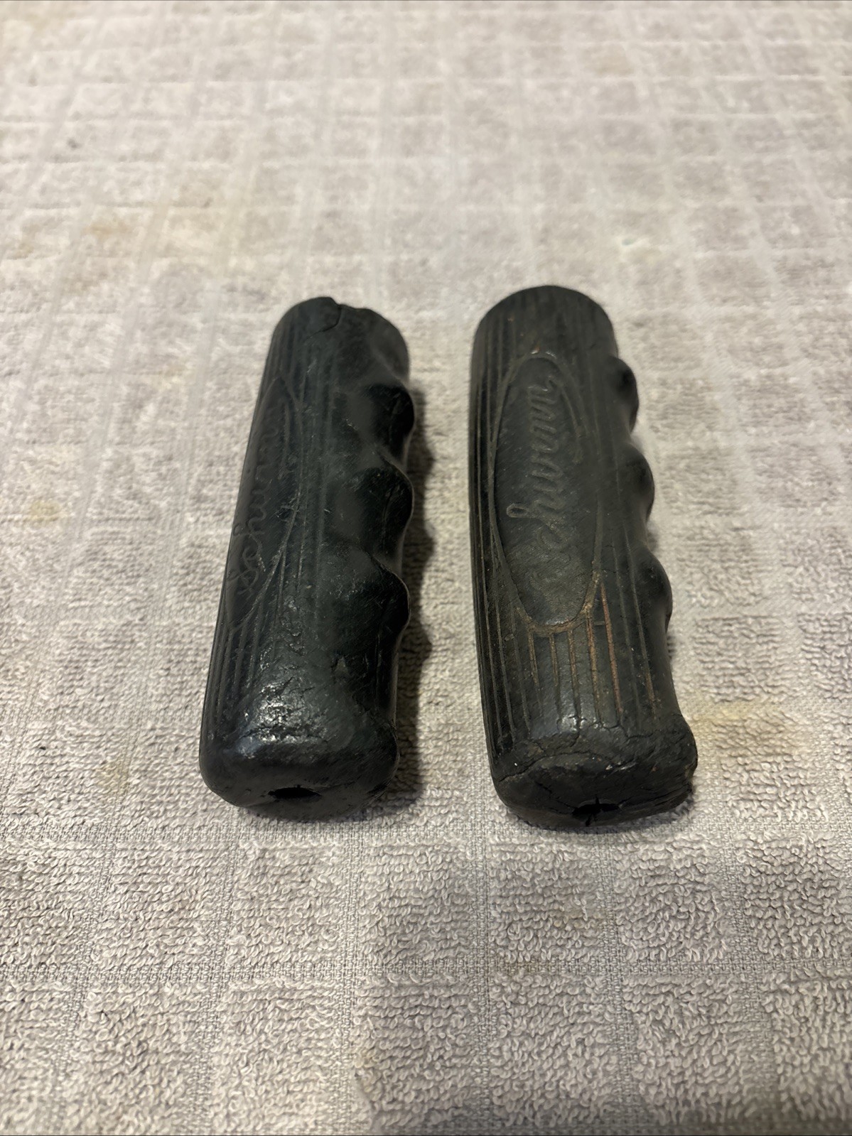 1950’s Schwinn Black “Chubby” Bicycle Hand Grips 4 1/2”