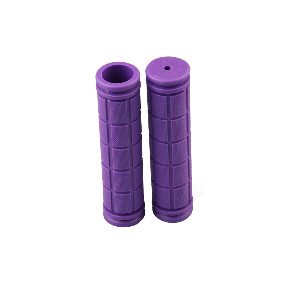 1 Pair Kids Bike Grips Anti-Slip Rubber Handlebar Small, Purple