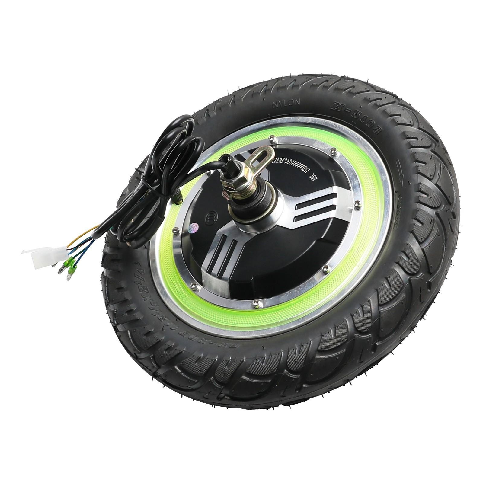 12 inch Hub Motor Kit ebike Scooter 36V 500W Brushless Gearless Motor Tricycle