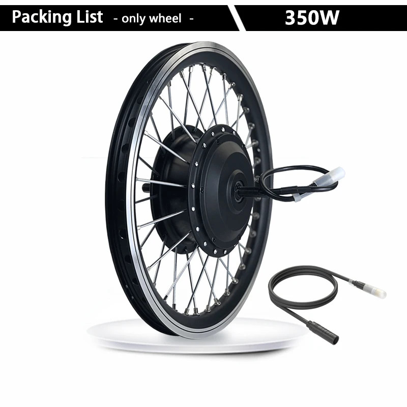Electric Bike Conversion Kit 350W 36V 48V Brushelss Gear Front Wheel Motor