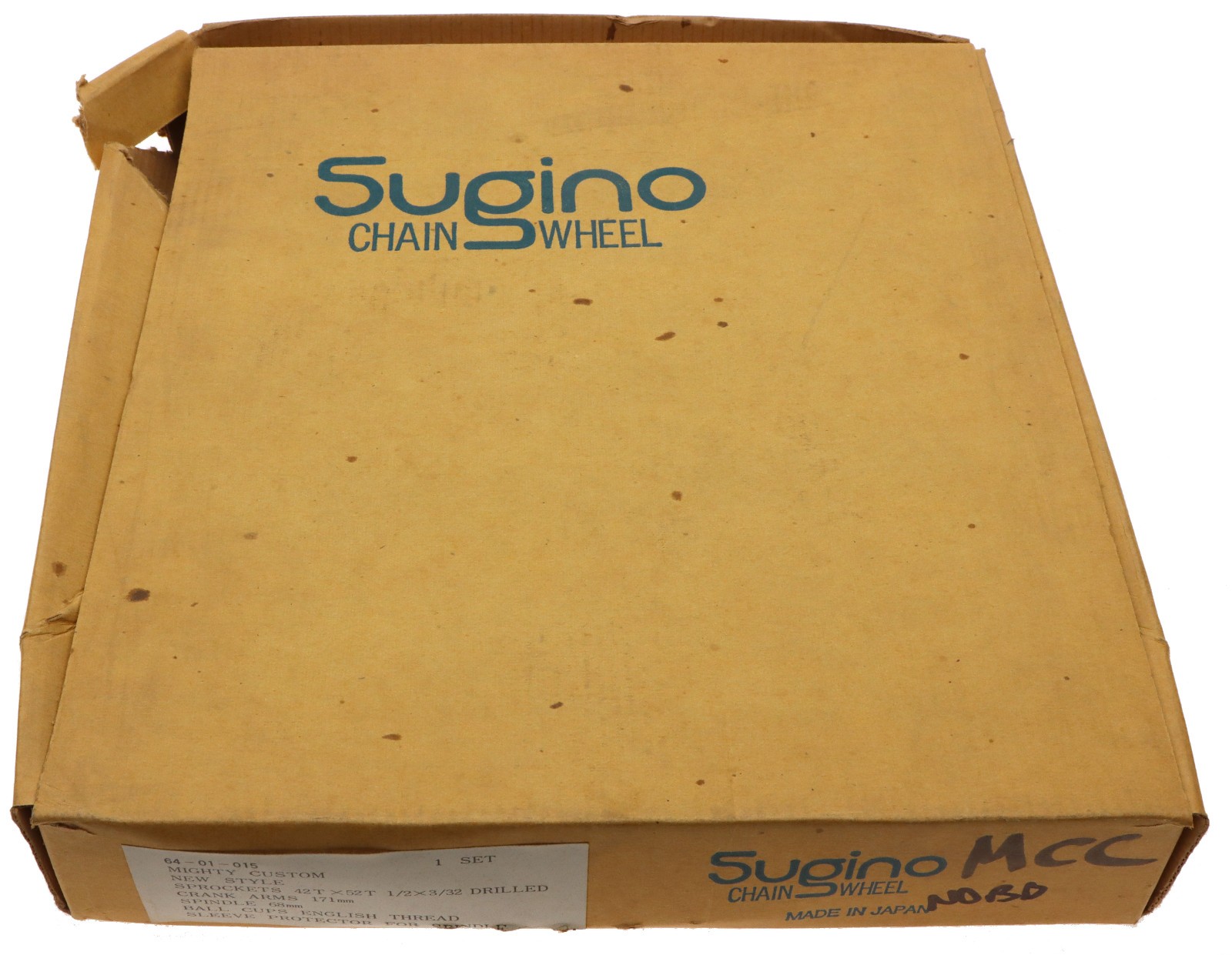 Sugino Super Mighty Crankset 8 Speed 170mm Silver 52/42 NOS NEW Vintage
