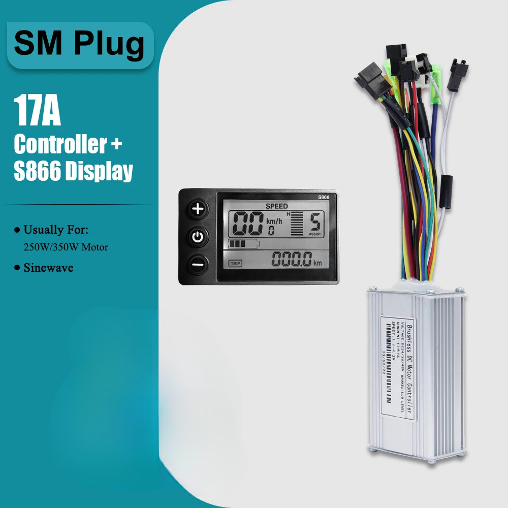 E-bike Three-Mode Sine Wave 36V 48V 17A 26A 30A 40A Controller with LCD Display