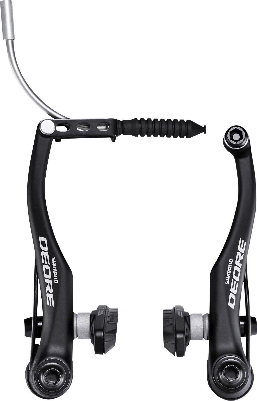 Shimano V-Brake Brake Set Levers Deore BL-T611 BR-T 610 with Cable Sleeve Black