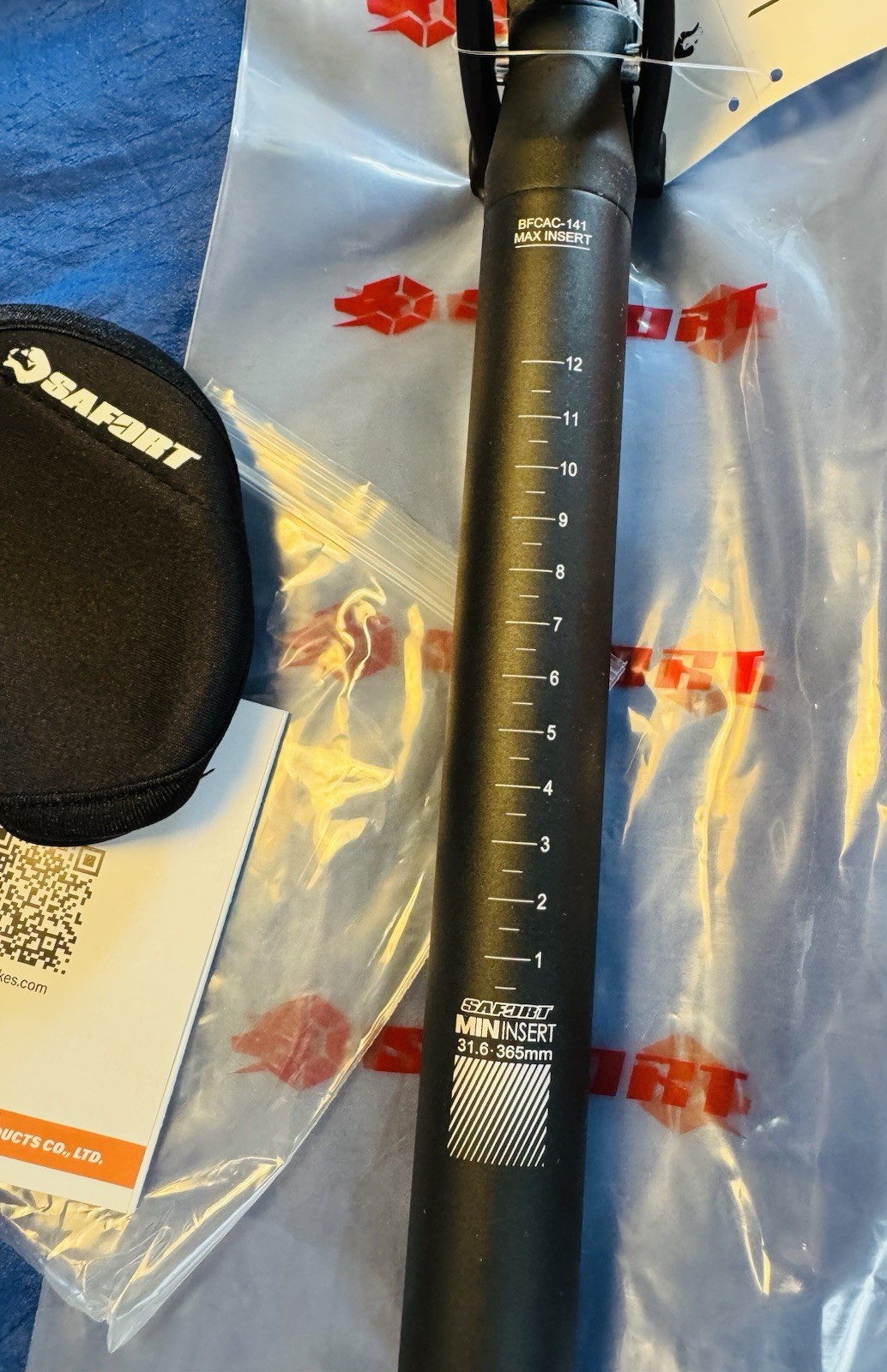 Safort Suspension Seatpost 31.6mm / 365mm MTB Bike/ eBike AD-SP18-USS NEW IN BOX