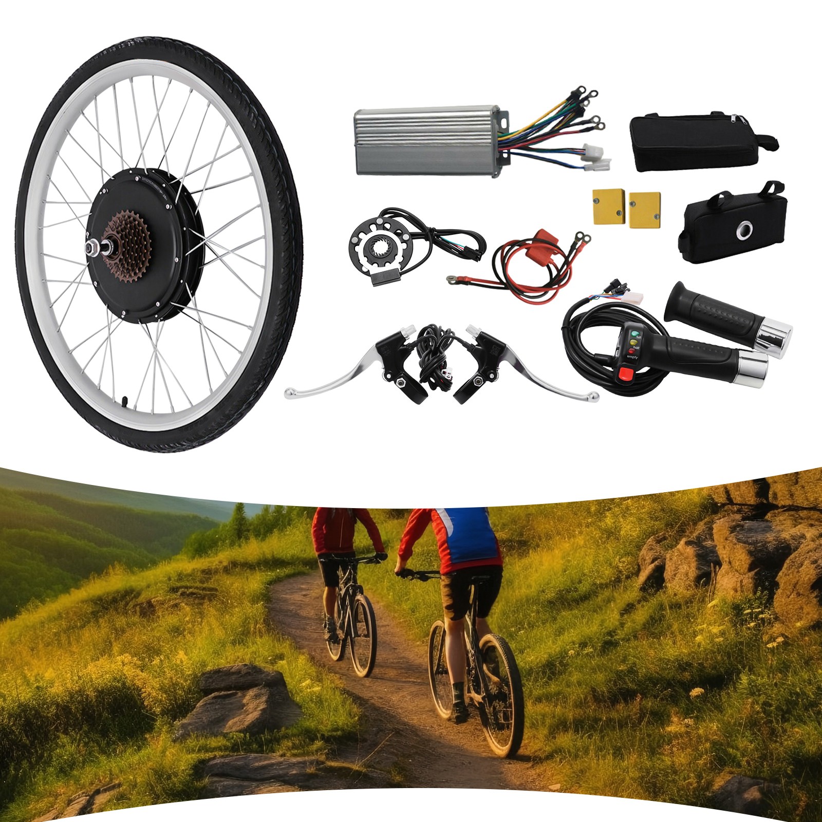Electric Bike Conversion Kit 28inch 48V 1000W Rear Wheel E-Bike Conversion Kit