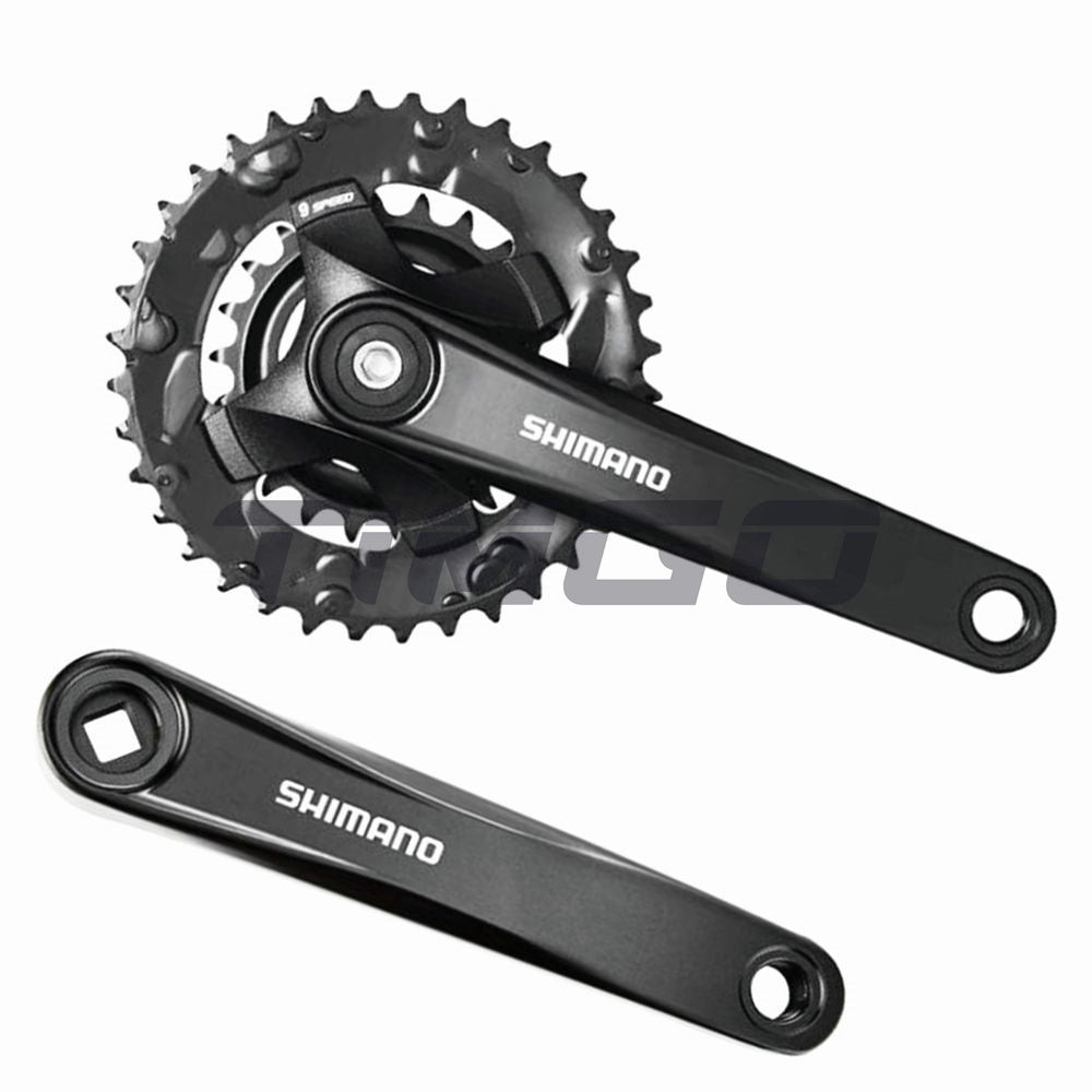 Shimano FC-MT101 2×9 Speed MTB Bicycle Crankset Square Taper 36-22T 170mm UN101