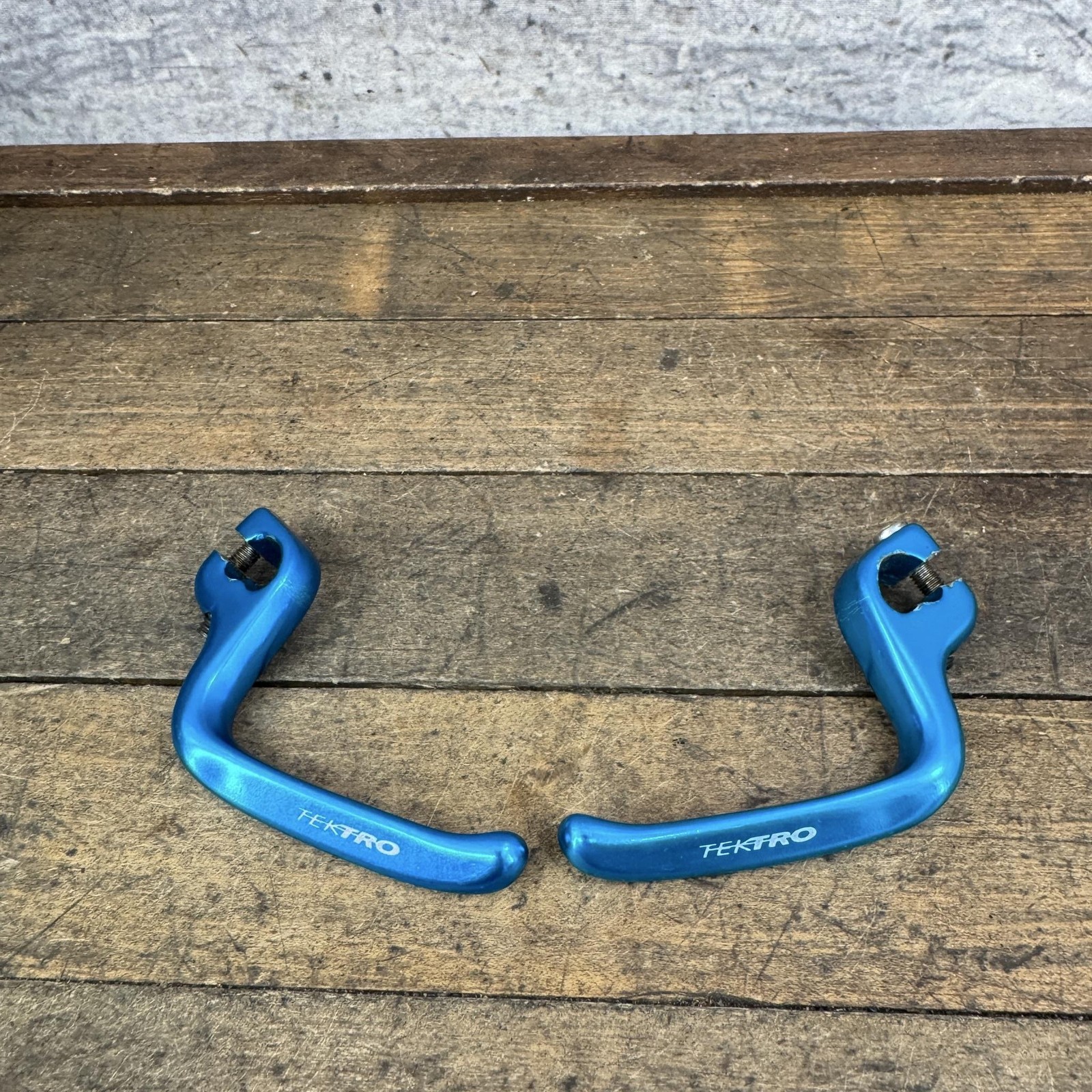 Vintage Tektro Brake Lever Extenders Alloy Blue 90s MTB BMX Bike PAT 80122
