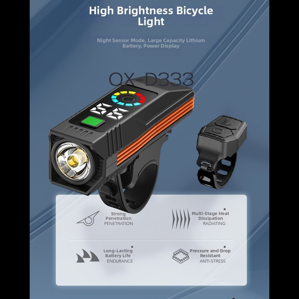 Front Light for Bike with Digital Readout and Integrated System