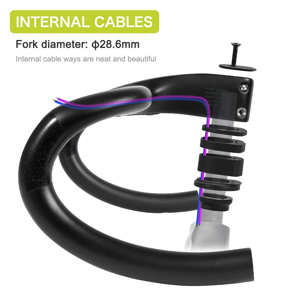Road Bicycle Carbon Di2 Full Internal Cable Routing 28.6mm Integrated Handlebar