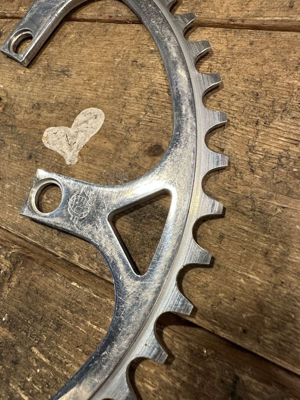 ZEUS 54 tooth 119mm bcd Chainring. Time Trail BIG RING Vintage Zeus 2000