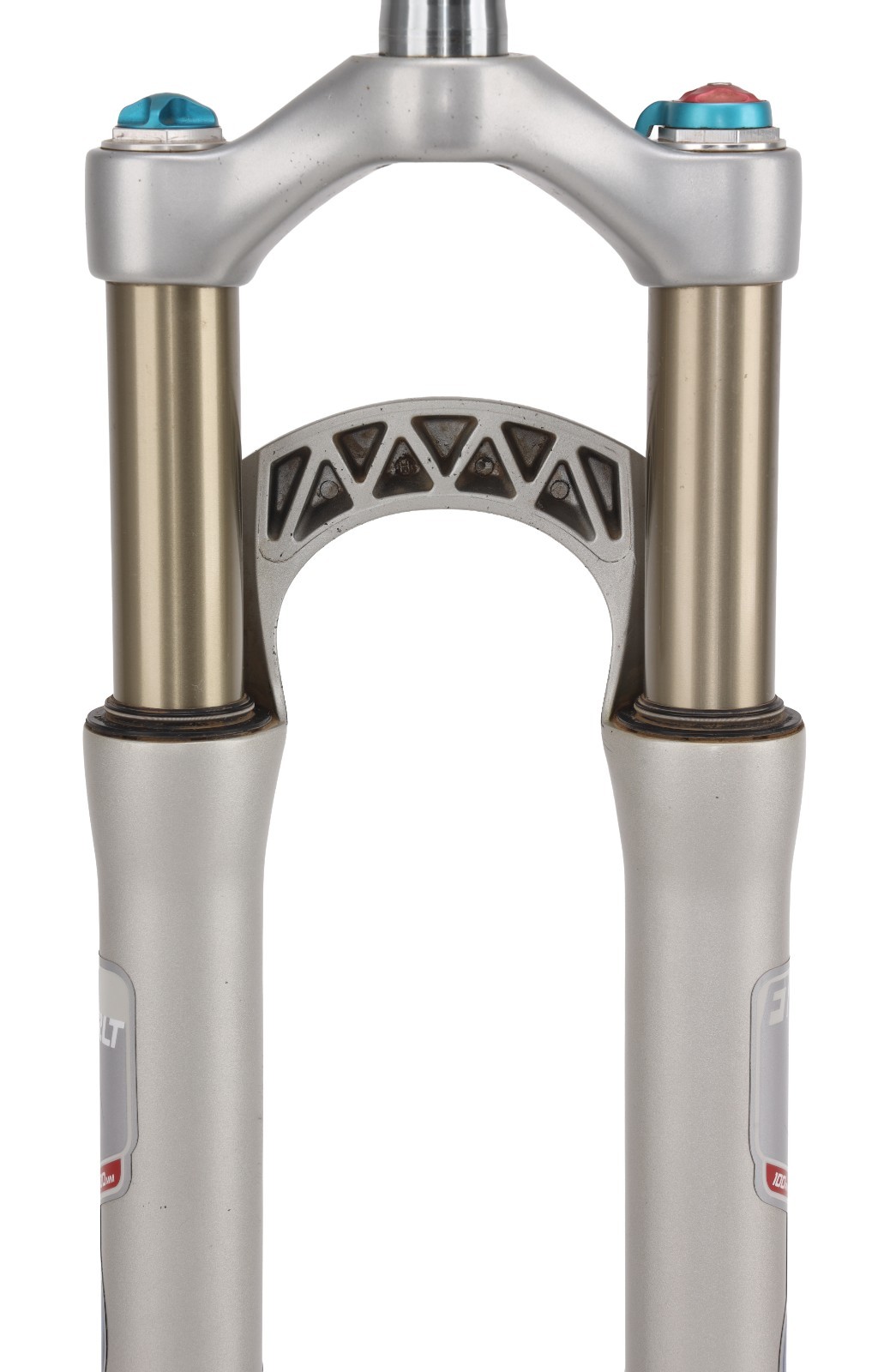 Fox Factory F100 RLT Disc Mountain Bike Fork 26″ 100mm w/ Lockout 32 SILVER QR