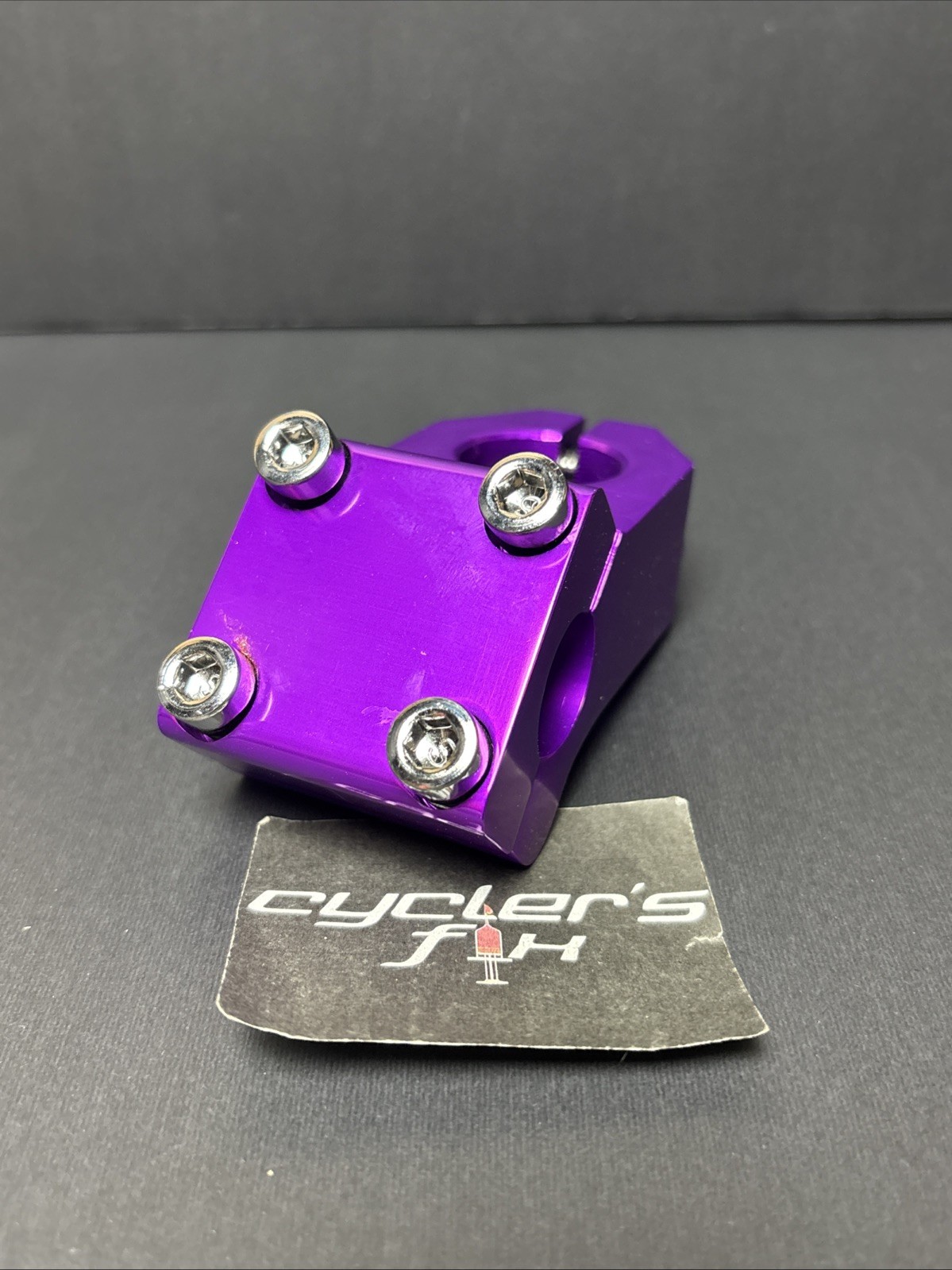 Anodized Purple Bmx 1 1/8” Threadless Alloy 22.2mm Top Load Stem Bike Freestyle