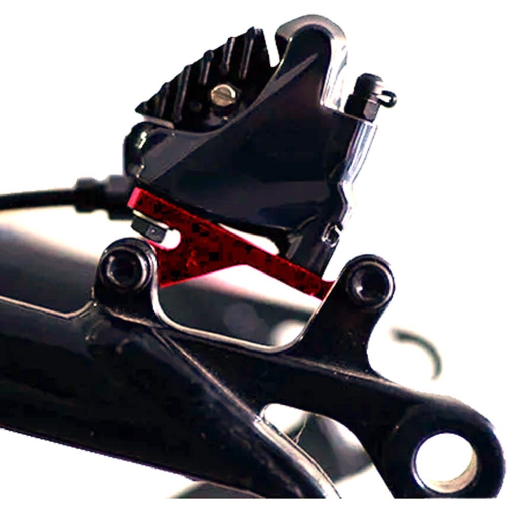 Hydraulic Brake Adapter Sidemount to Flatmount for Bicycle Disc Caliper Use