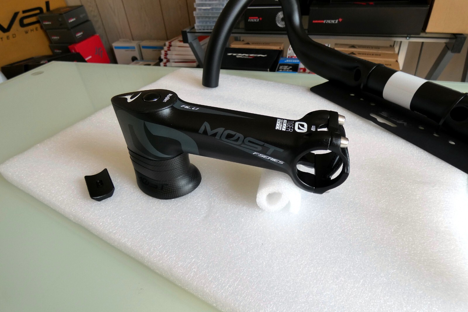 MOST Jaguar XA TiCR 42cm Tiger Alu Aero 120mm Pinarello DOGMA Carbon Spacer Kit