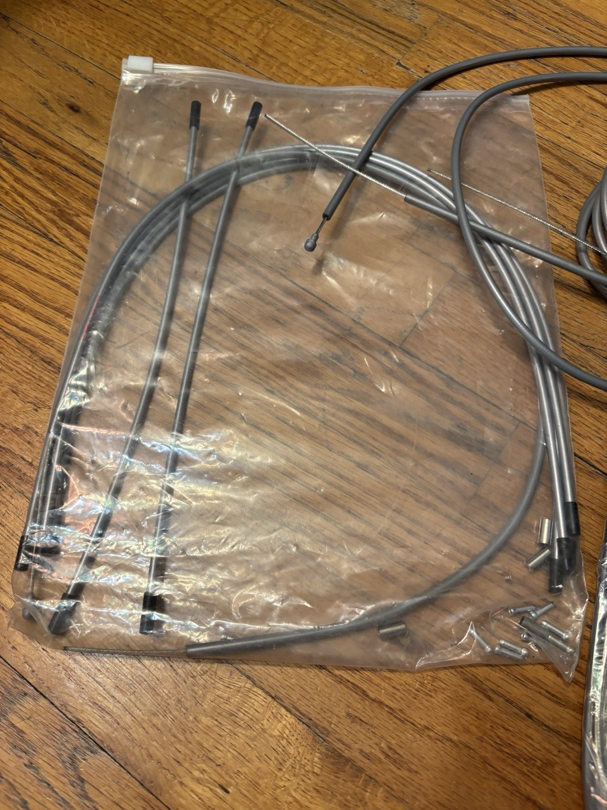 SHIMANO SLR 515 SP Brake & Shift Cable Set w/ Housing & End Caps Gray/Silver F/R