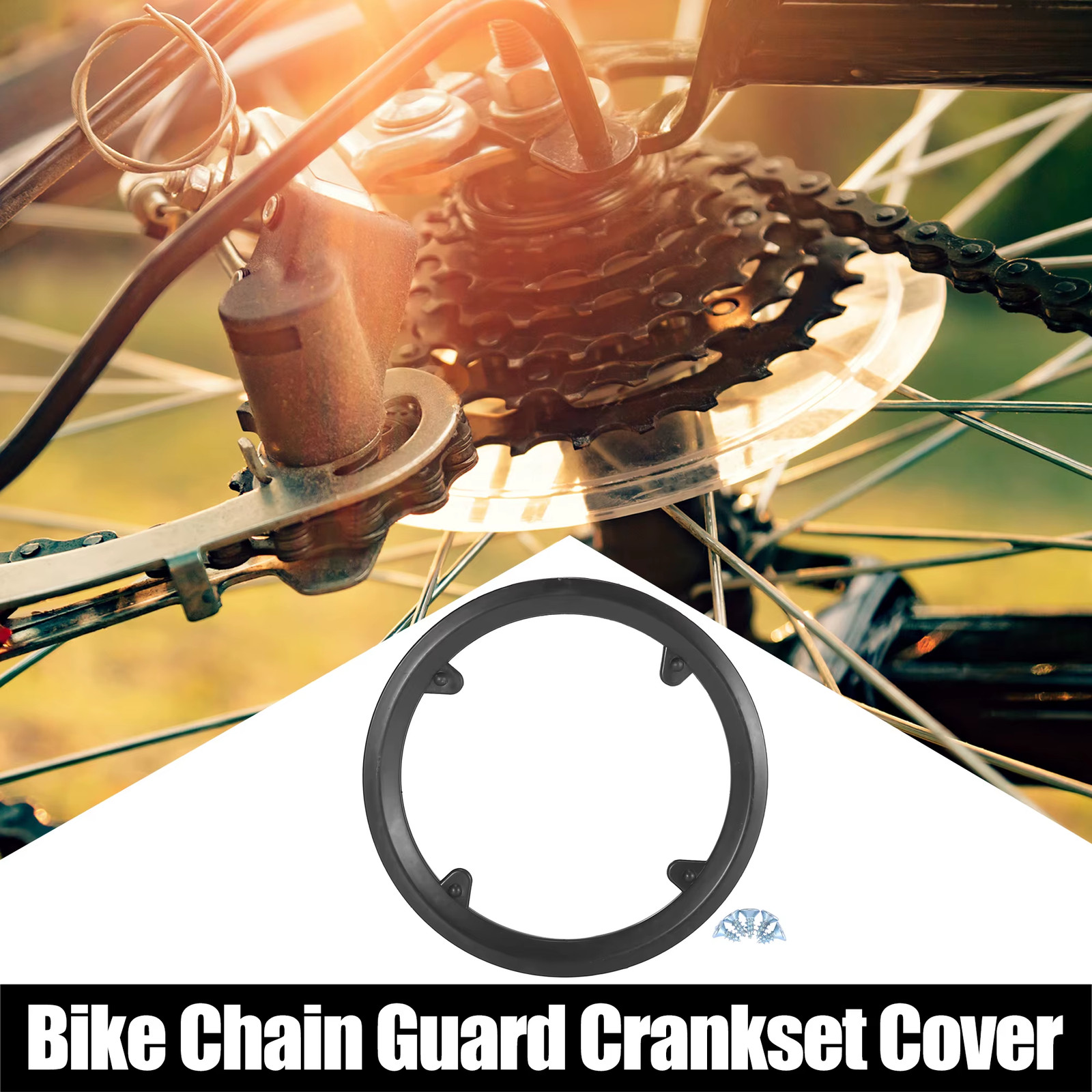 Bike Crankset Chainring Guard 40-52T Sprocket Protector MTB Road 4/5 Hole