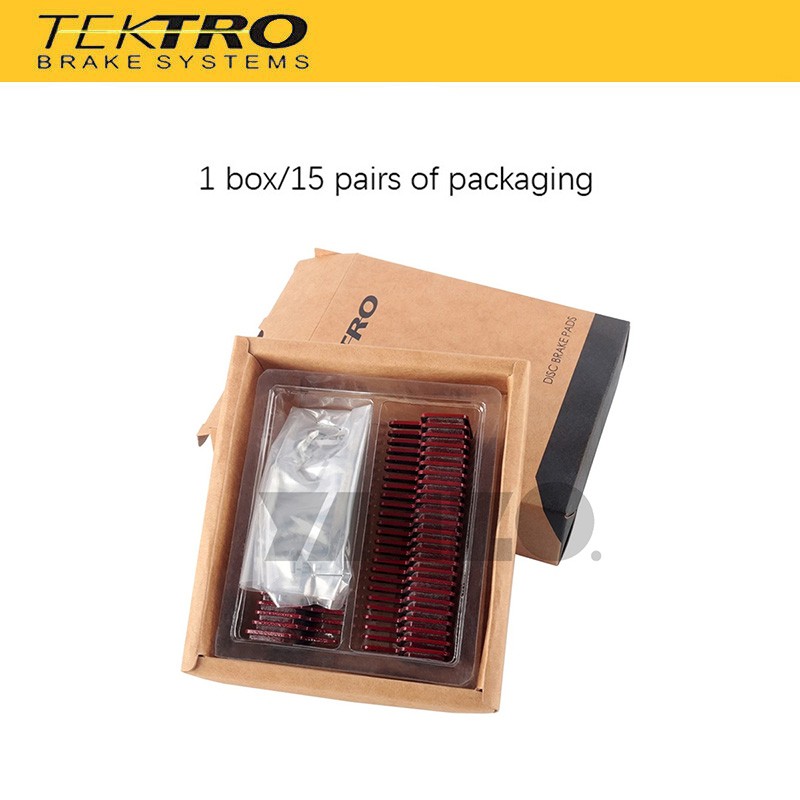 Tektro 15Pairs P20.11 Disc Brake Pads Metal Ceramic W/ Spring Auriga Tune TWIN