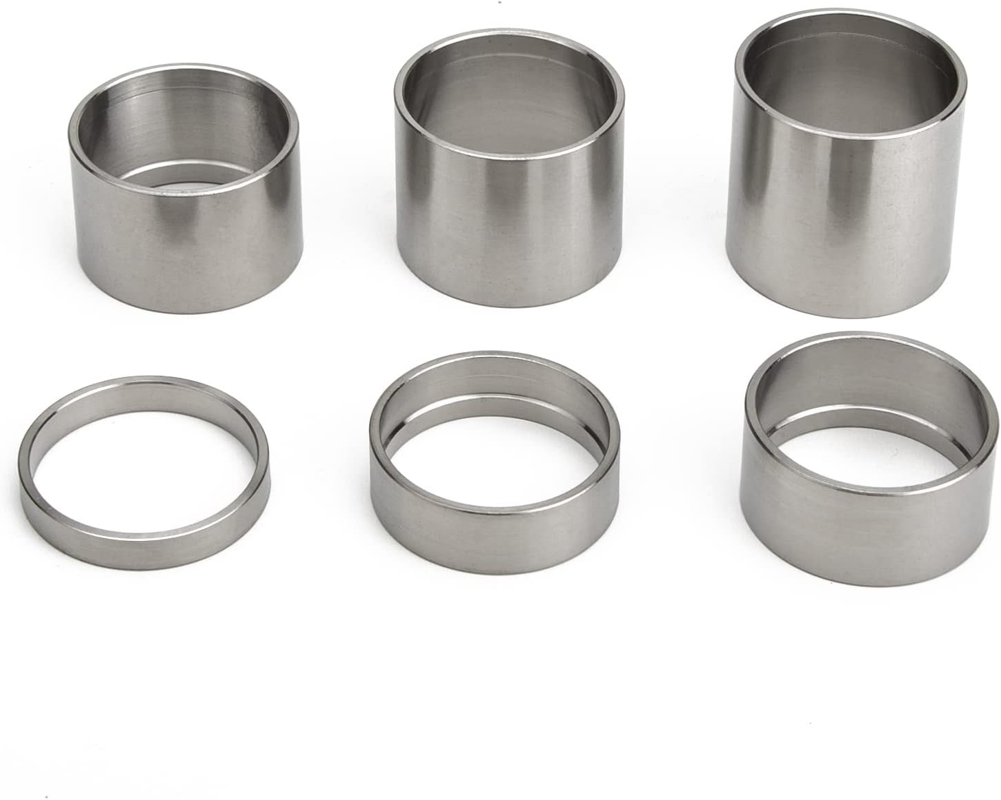 4/6 Pcs Bicycle Headset Spacer 1-1/8 Inch 5-10-15-20-25-30mm Bike Glossy