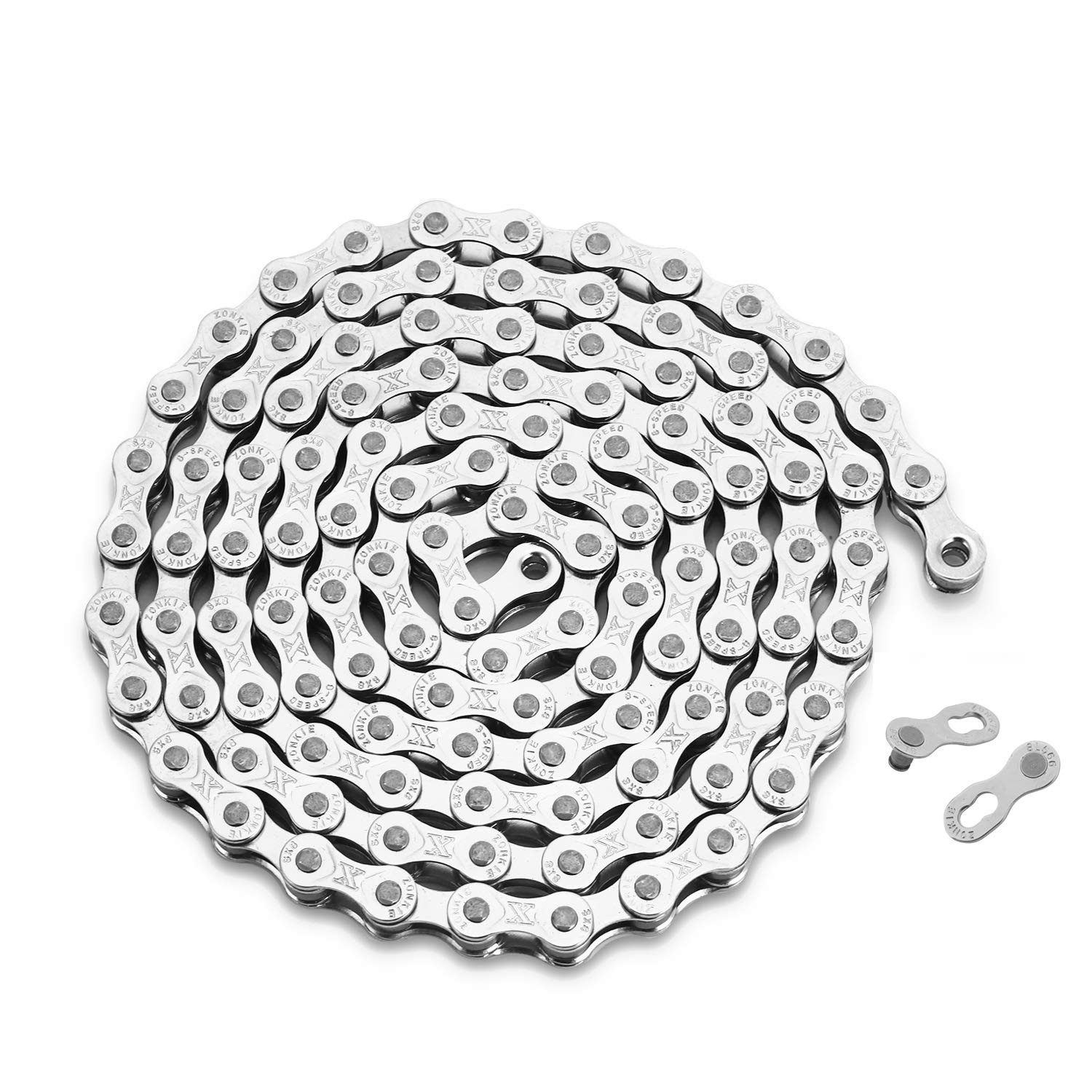 Smooth-Operating 6/7/8 Speed Bike Chain – 116 Links, Easy to Disassemble & Clean