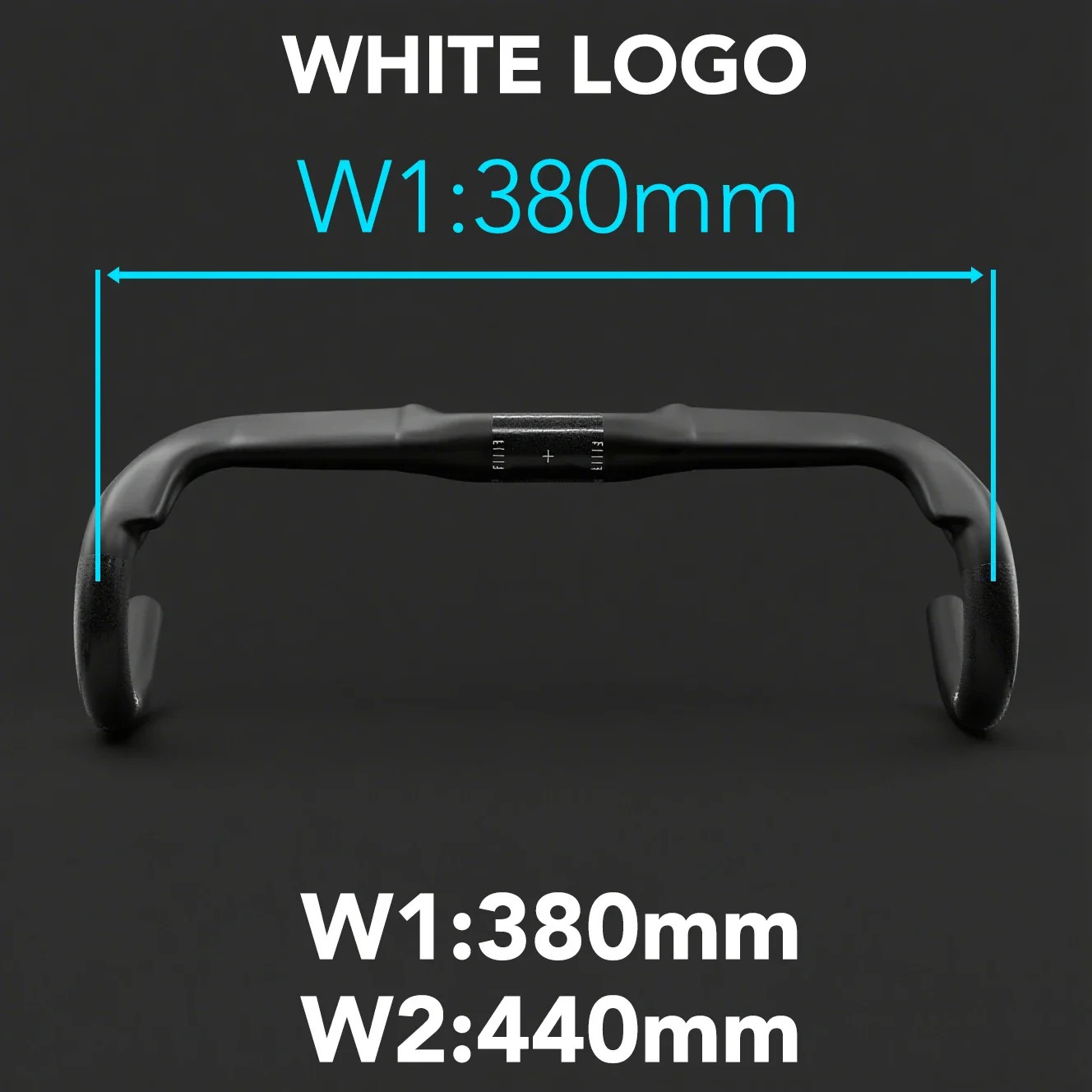 Aero Gravel Bike Handlebar Black Matt 340mm/360mm/380mm Half Internal Routing