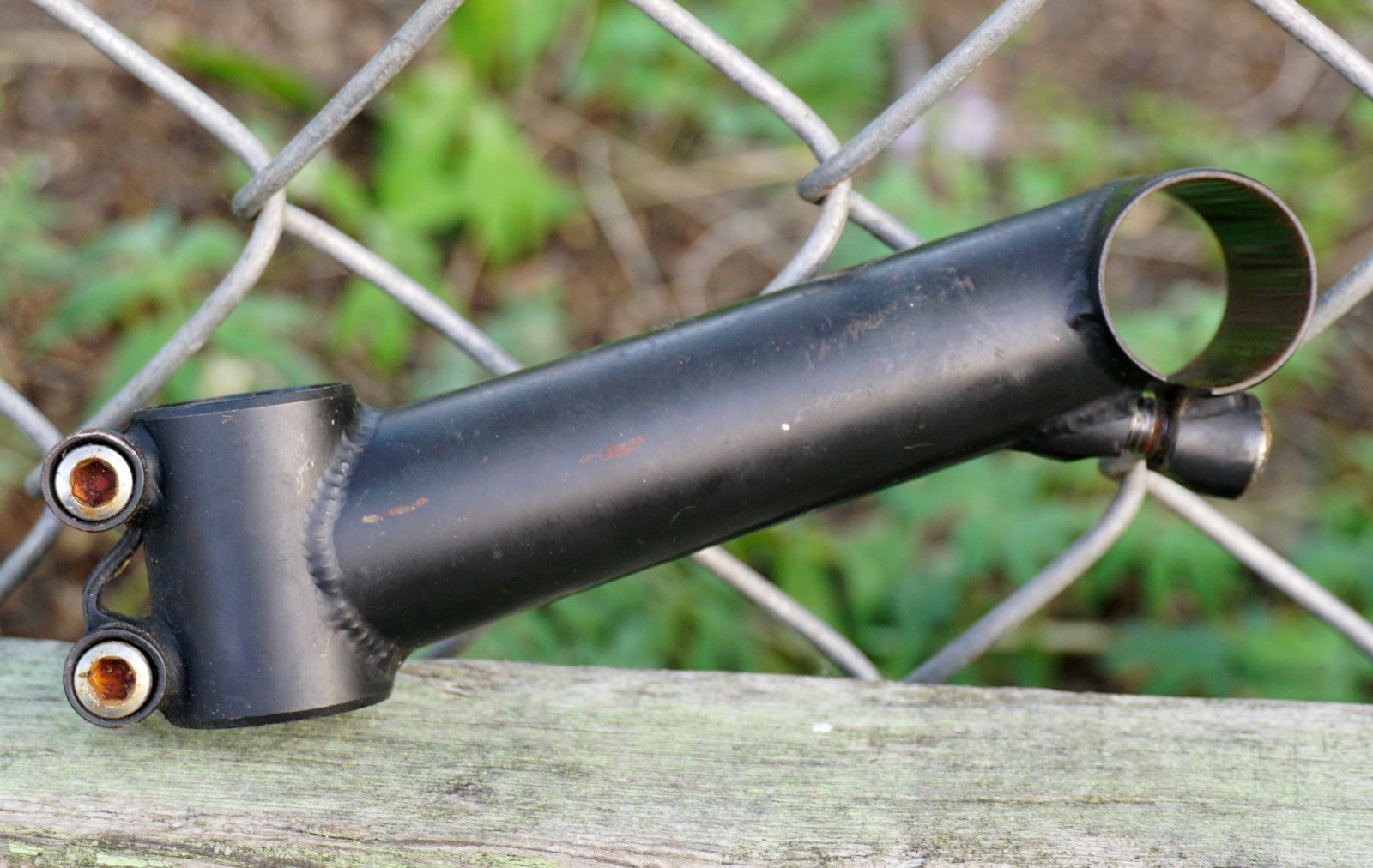 Threadless Stem 1″ Steerer 25.4 Riser 120mm Black Vintage Mountain Bike 1990s