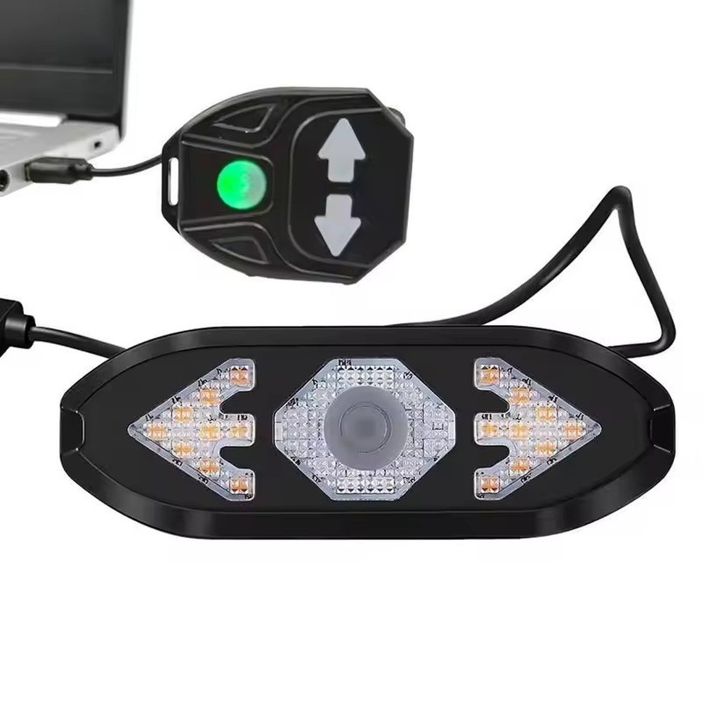 USB Rechargeable Wireless Bike Tail Light with Multiple Modes and Turn Signals