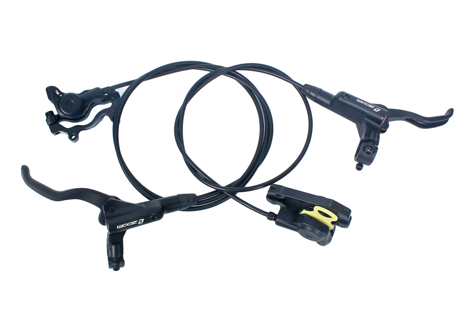 Zoom HB875 Mountain E-Bike Bicycle Hydraulic Disc Rotor Brake Set Black color