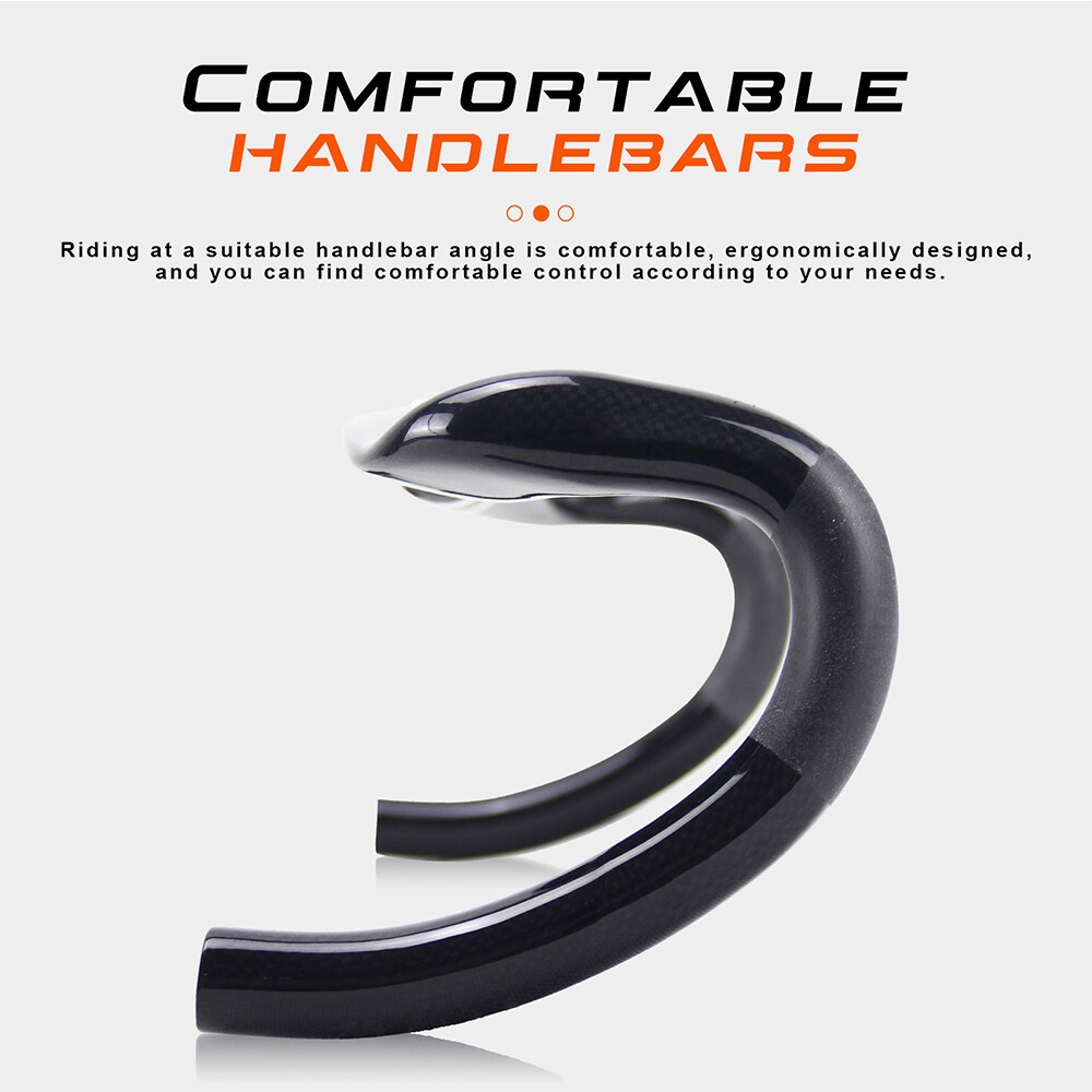 Carbon Road Bike Handlebar 31.8 Road Bicycle Drop Bars Inner Routing 400/420/440